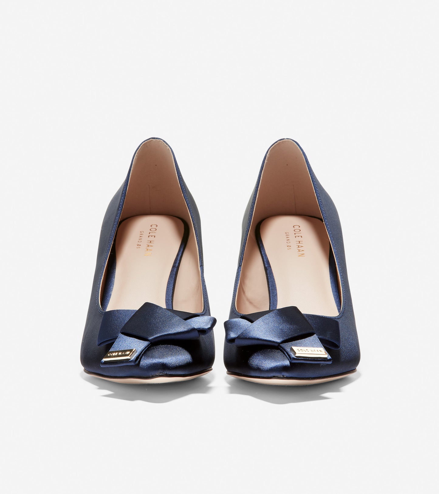 ColeHaan-Ophelia Pump-w15795-Marine Blue Satin