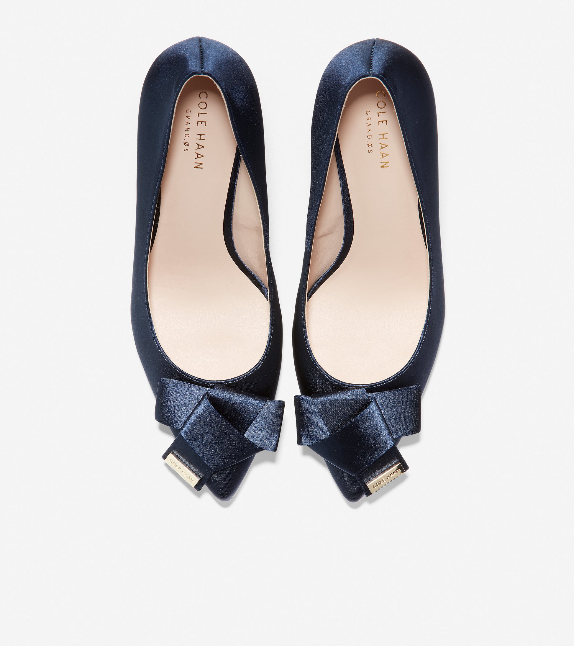 ColeHaan-Ophelia Pump-w15795-Marine Blue Satin