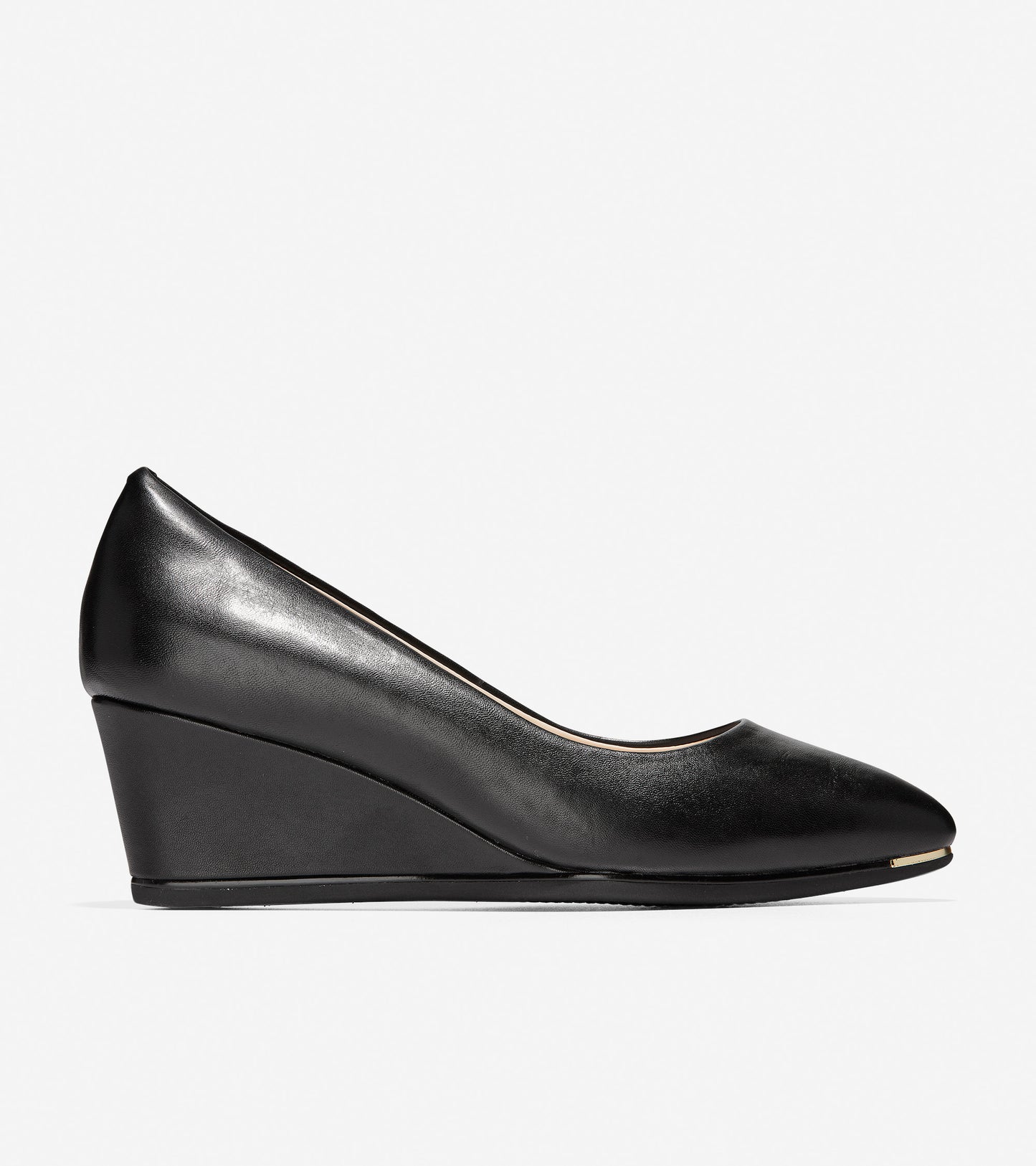 ColeHaan-Grand Ambition Wedge-w15850-Black Leather