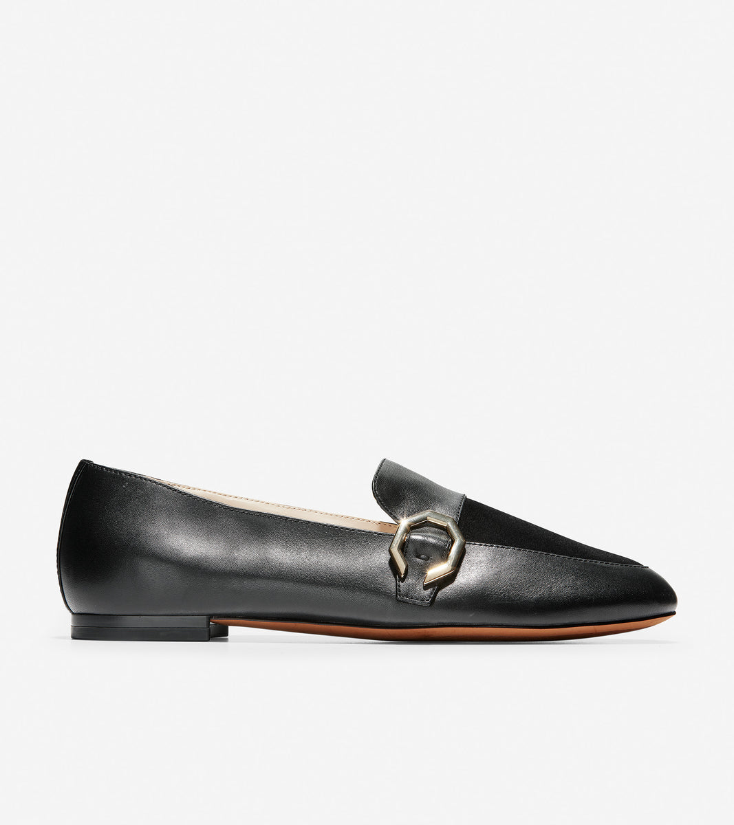ColeHaan-Teresa Loafer-w15862-Black Leather-Suede