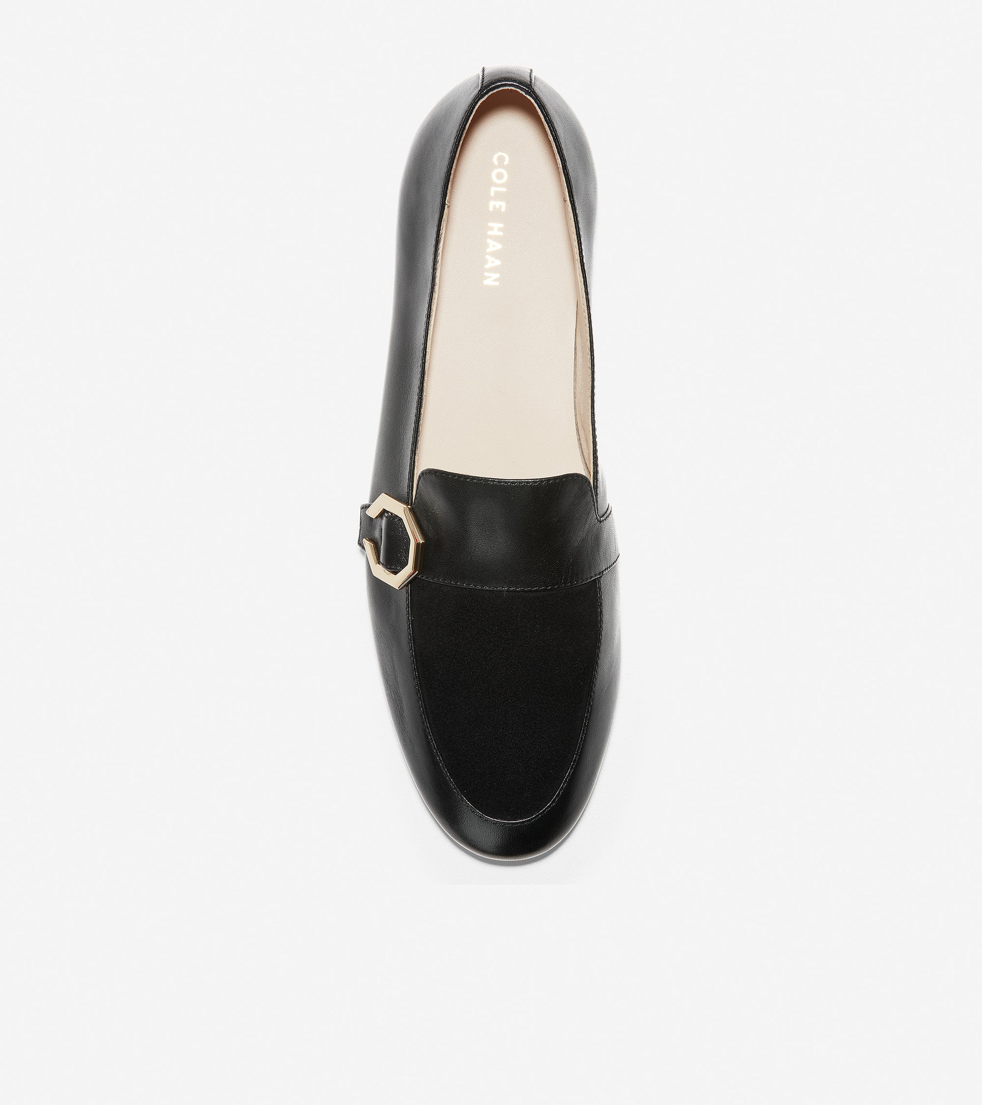 ColeHaan-Teresa Loafer-w15862-Black Leather-Suede