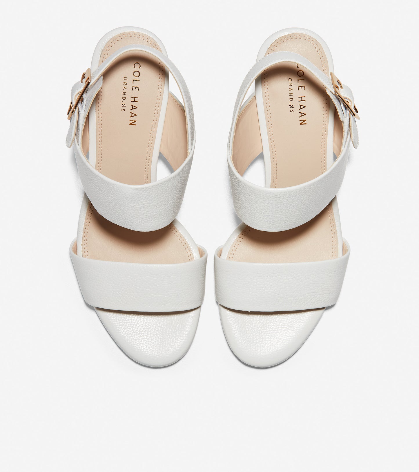 ColeHaan-Avani City Sandal-w15965-Optic White Tumbled Leather