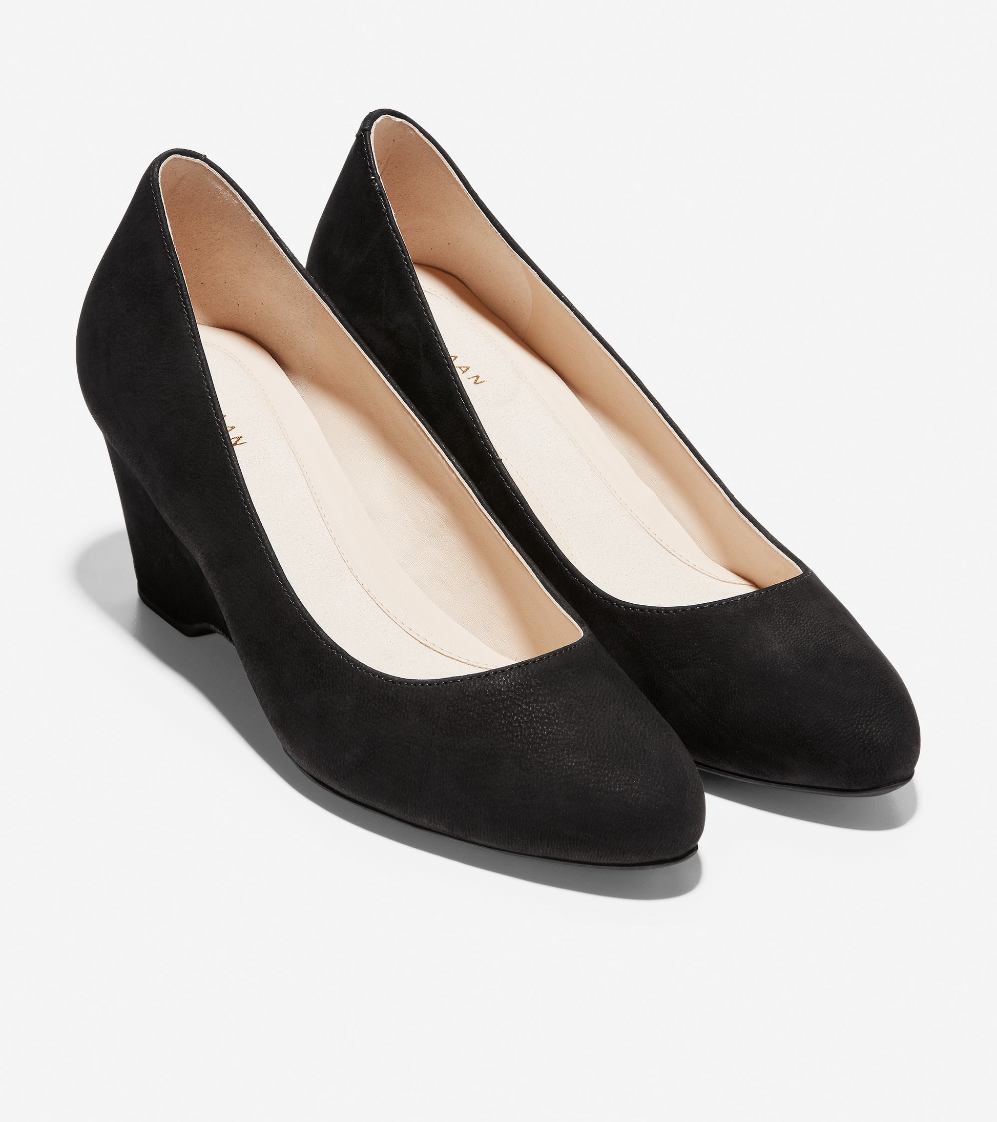 ColeHaan-The Go-To Wedge-w16097-Black Nubuck