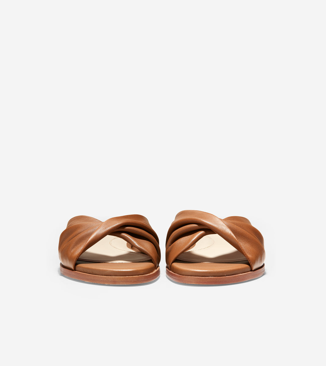 ColeHaan-Alyx Slide Sandal-w16899-Caramel Leather