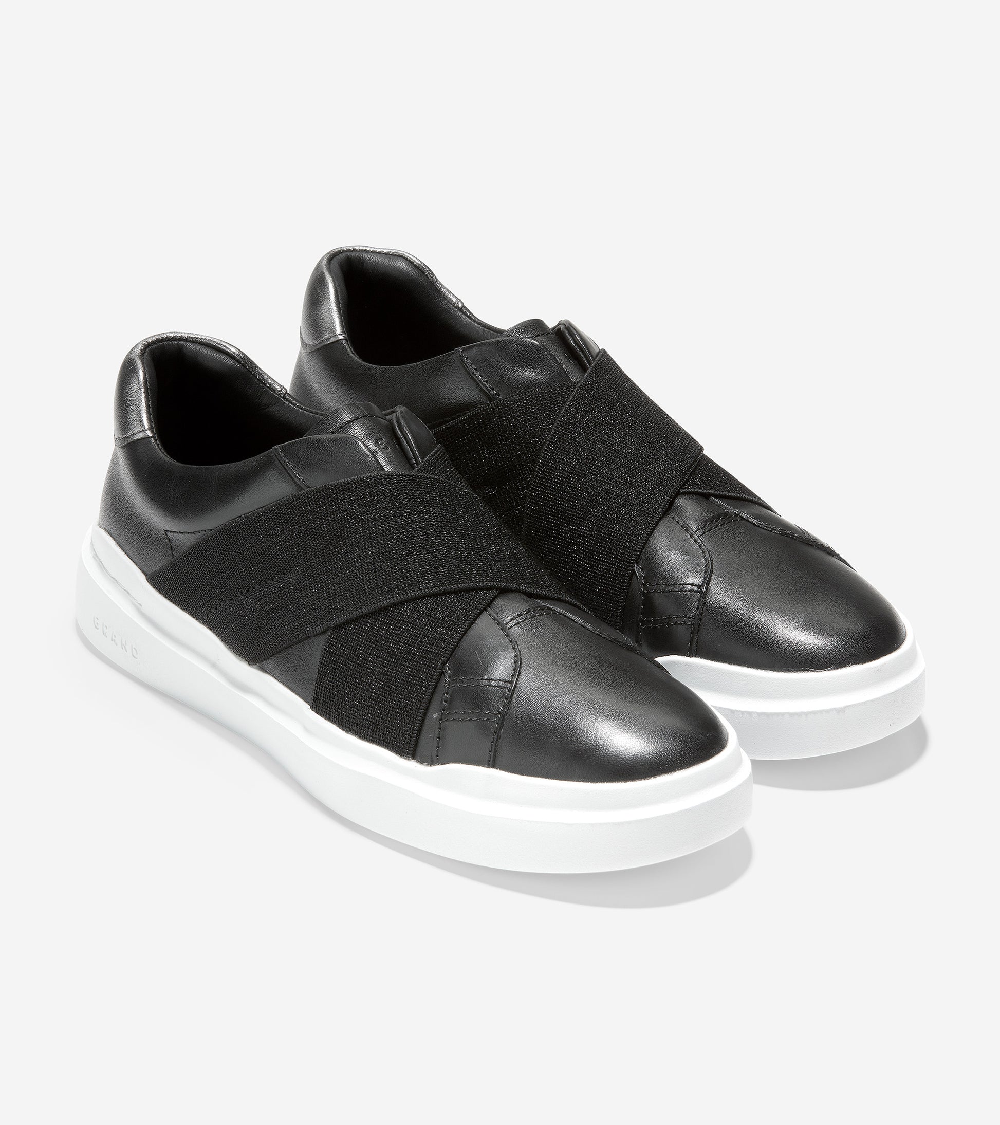 ColeHaan-GrandPrø Rally Slip-On Sneaker-w17267-Black-Optic White