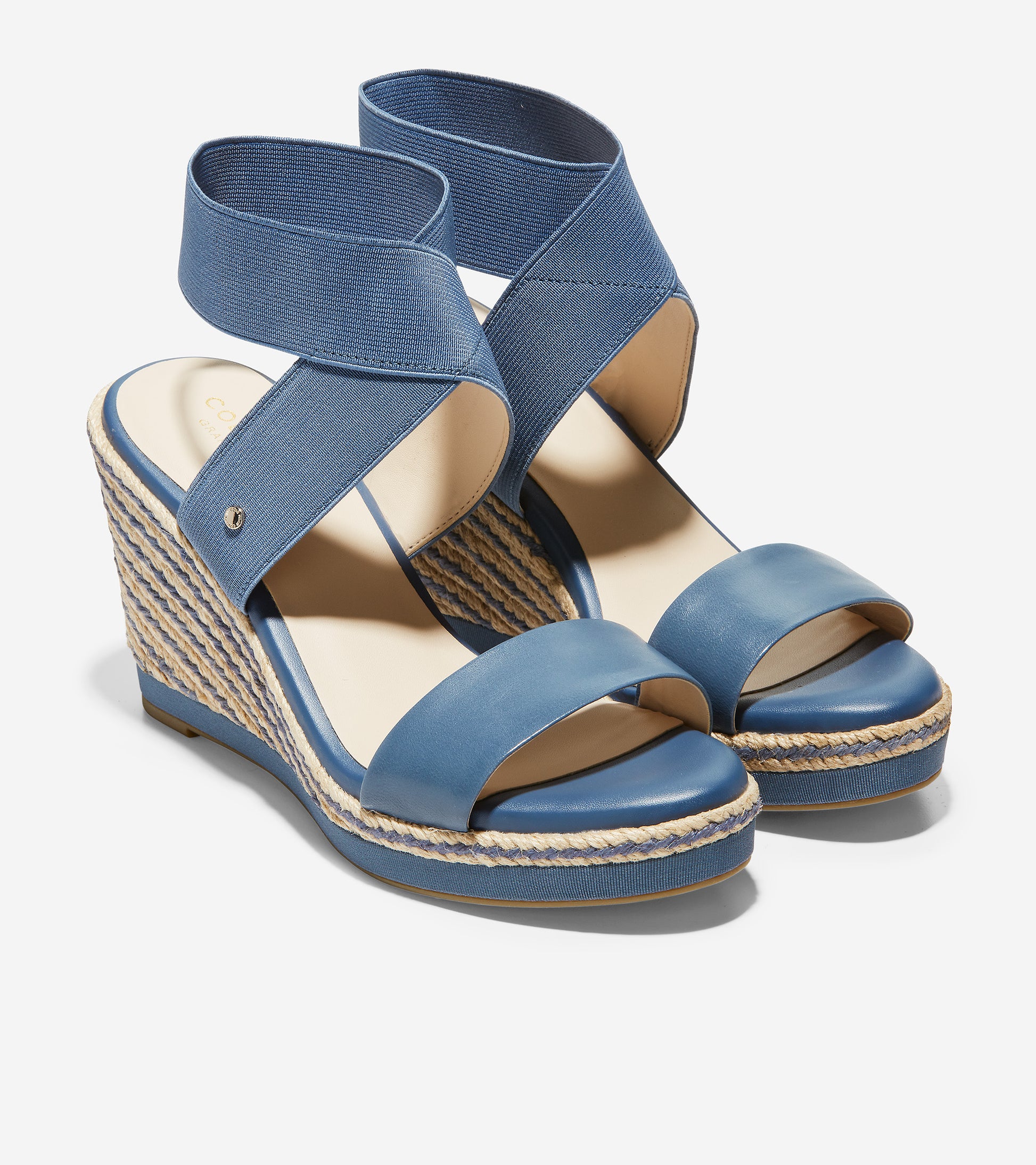 ColeHaan-Cloudfeel Espadrille Wedge Sandal-w17638-Vintage Indigo Leather