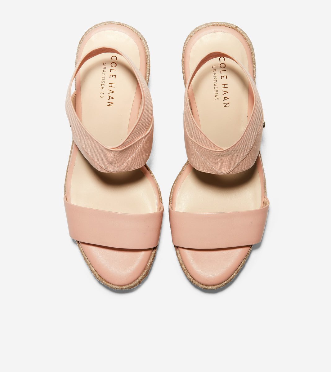 ColeHaan-Cloudfeel Espadrille Wedge Sandal-w17639-Mahogany Rose Leather
