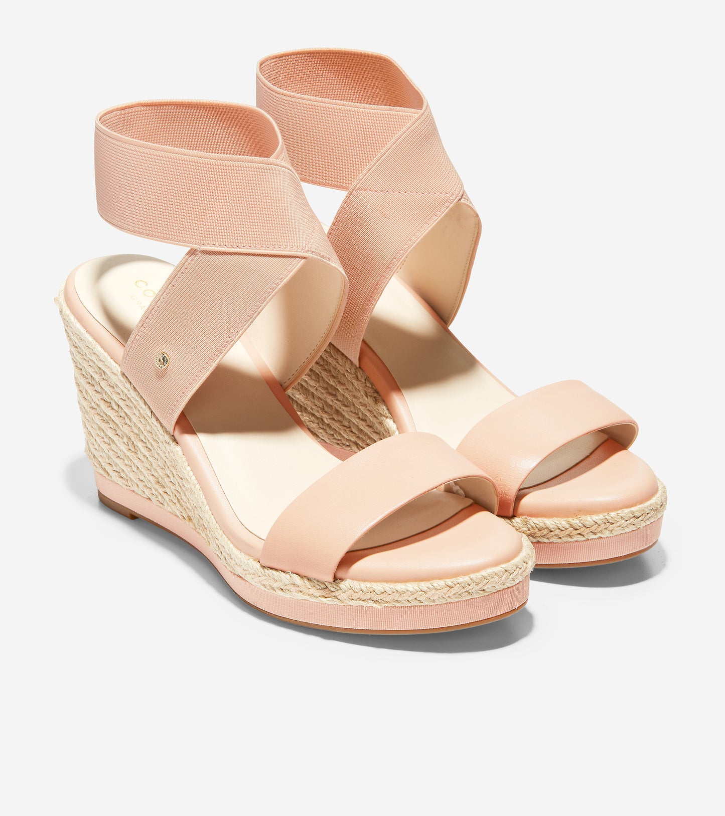 ColeHaan-Cloudfeel Espadrille Wedge Sandal-w17639-Mahogany Rose Leather