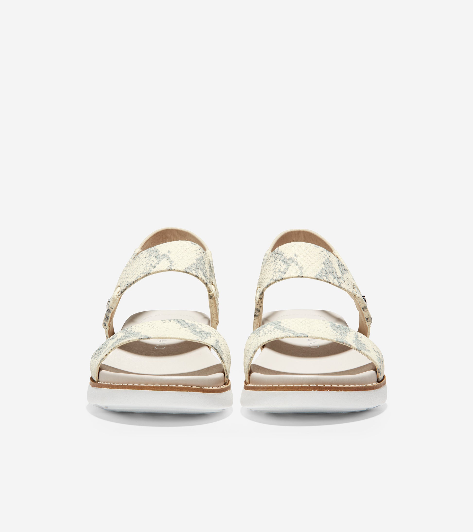 ColeHaan-ZERØGRAND Global Double Band Sandal-w17720-Ivory Chalk Snake Print