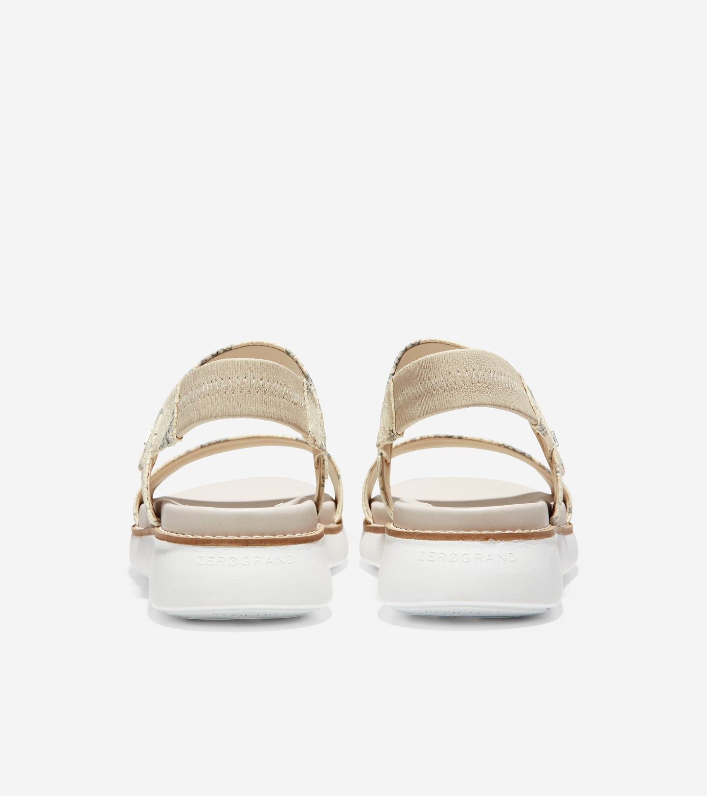 ColeHaan-ZERØGRAND Global Double Band Sandal-w17720-Ivory Chalk Snake Print