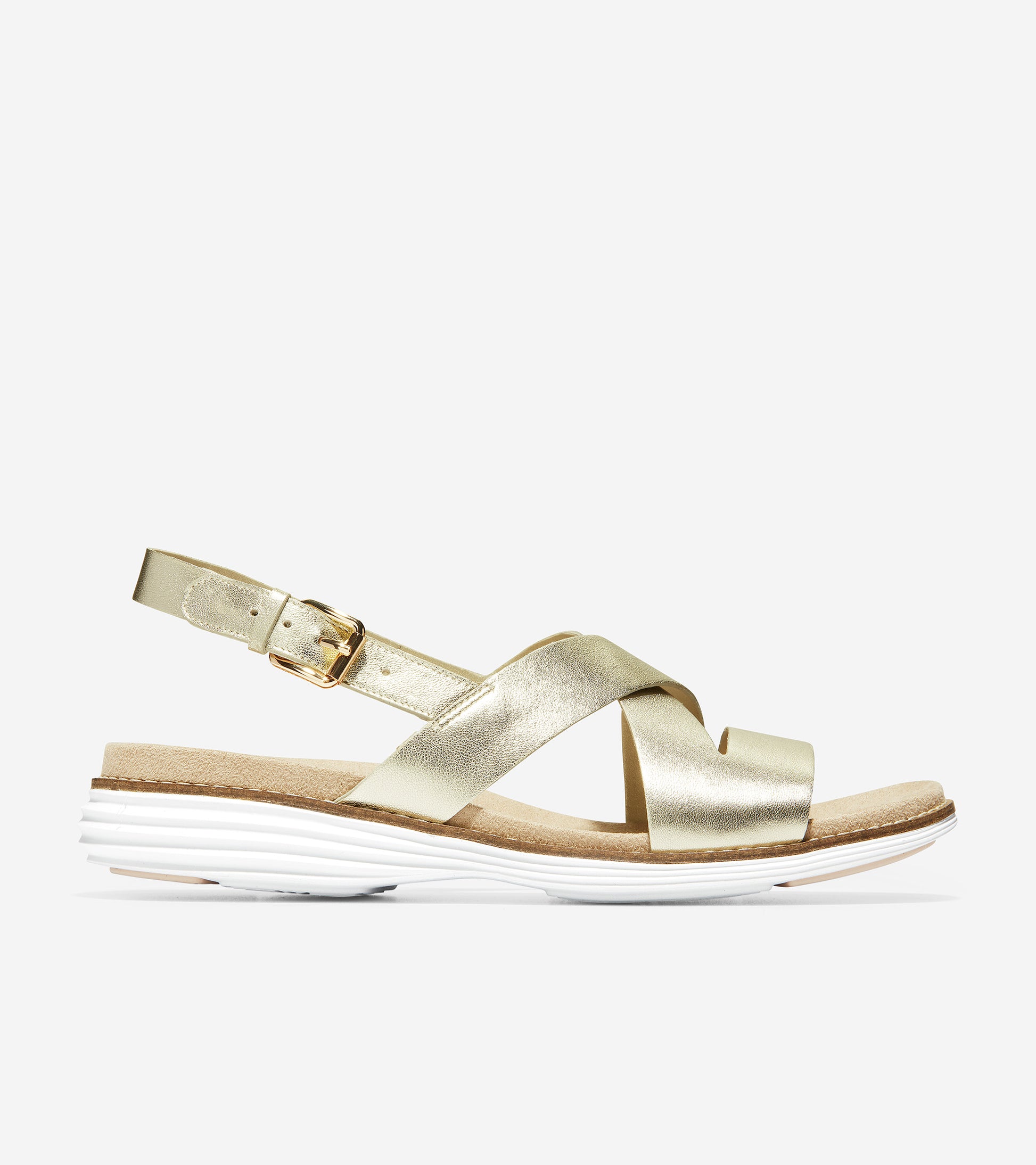 ColeHaan-ØriginalGrand Sandal-w18130-Gold Metallic Leather