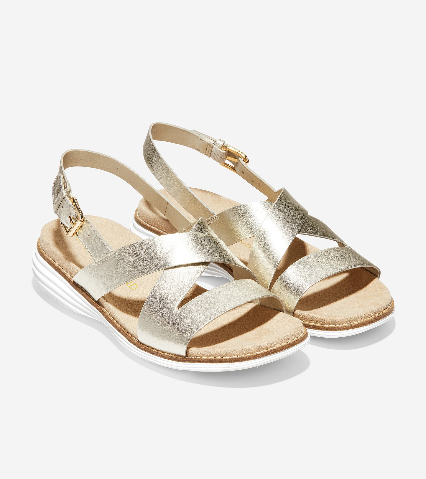 ColeHaan-ØriginalGrand Sandal-w18130-Gold Metallic Leather