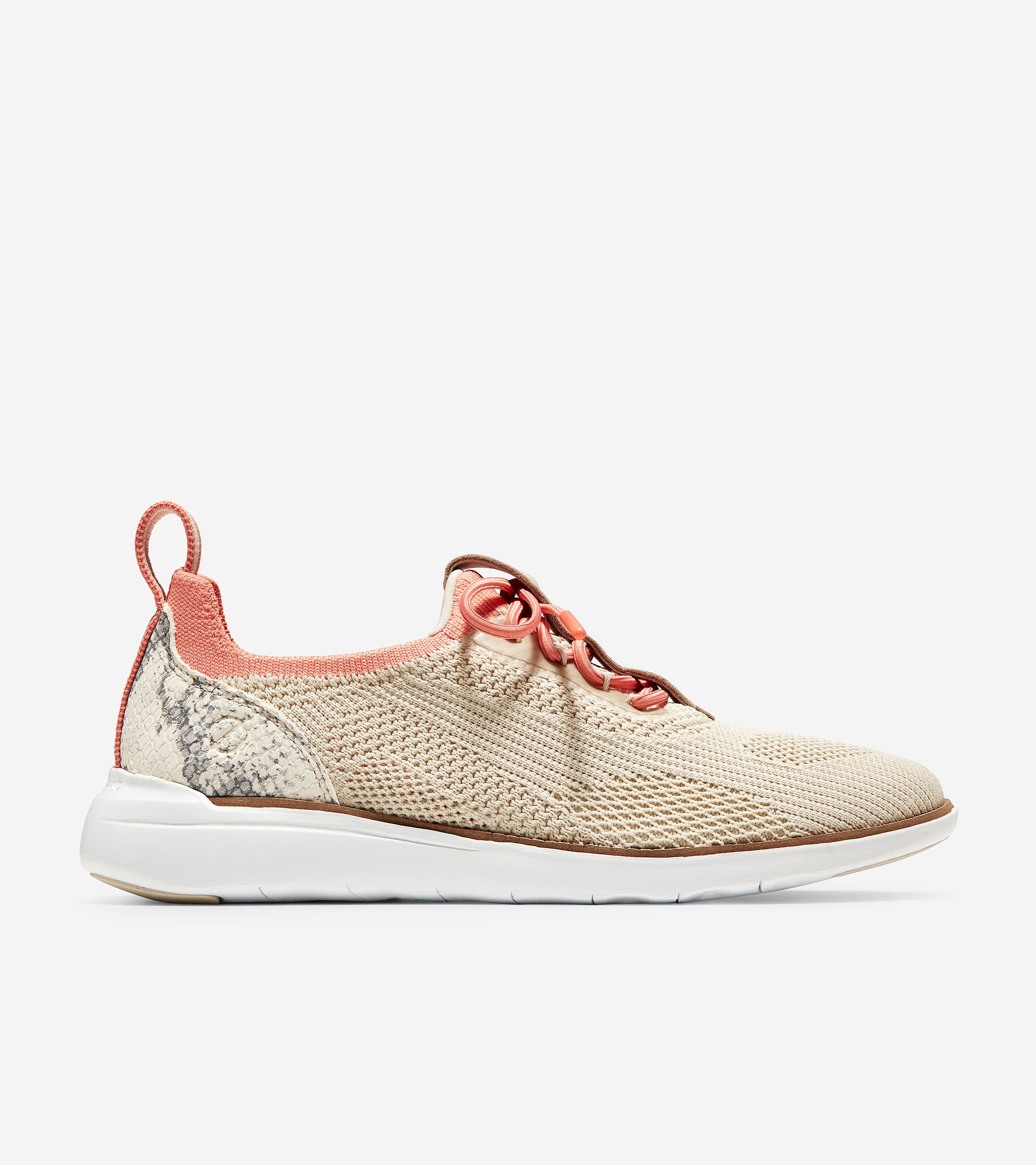 ColeHaan-ZERØGRAND Global Trainer-w18214-Pumice Stone Knit-Python Print