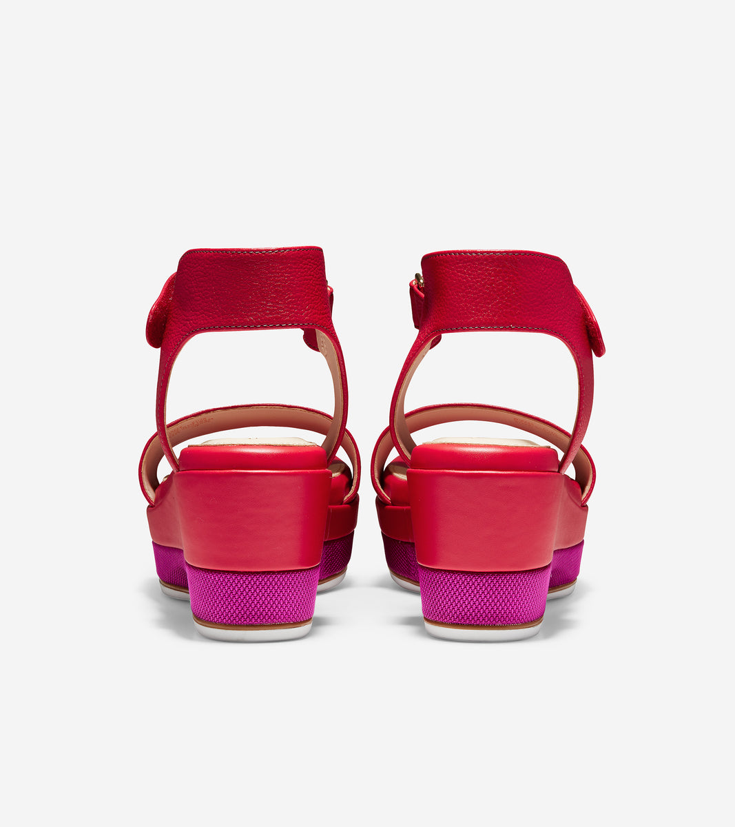 ColeHaan-Grand Ambition Flatform Sandal-w18224-Tango Red Tumbled Leather