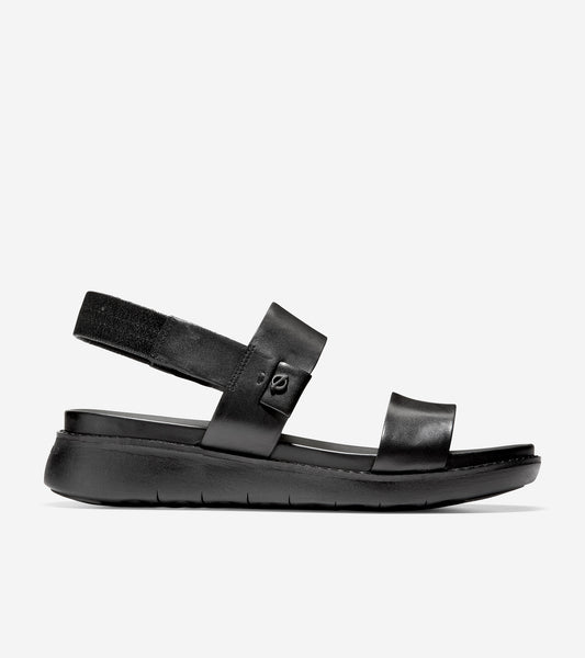 ColeHaan-ZERØGRAND Global Double Band Sandal-w18256-Black Leather
