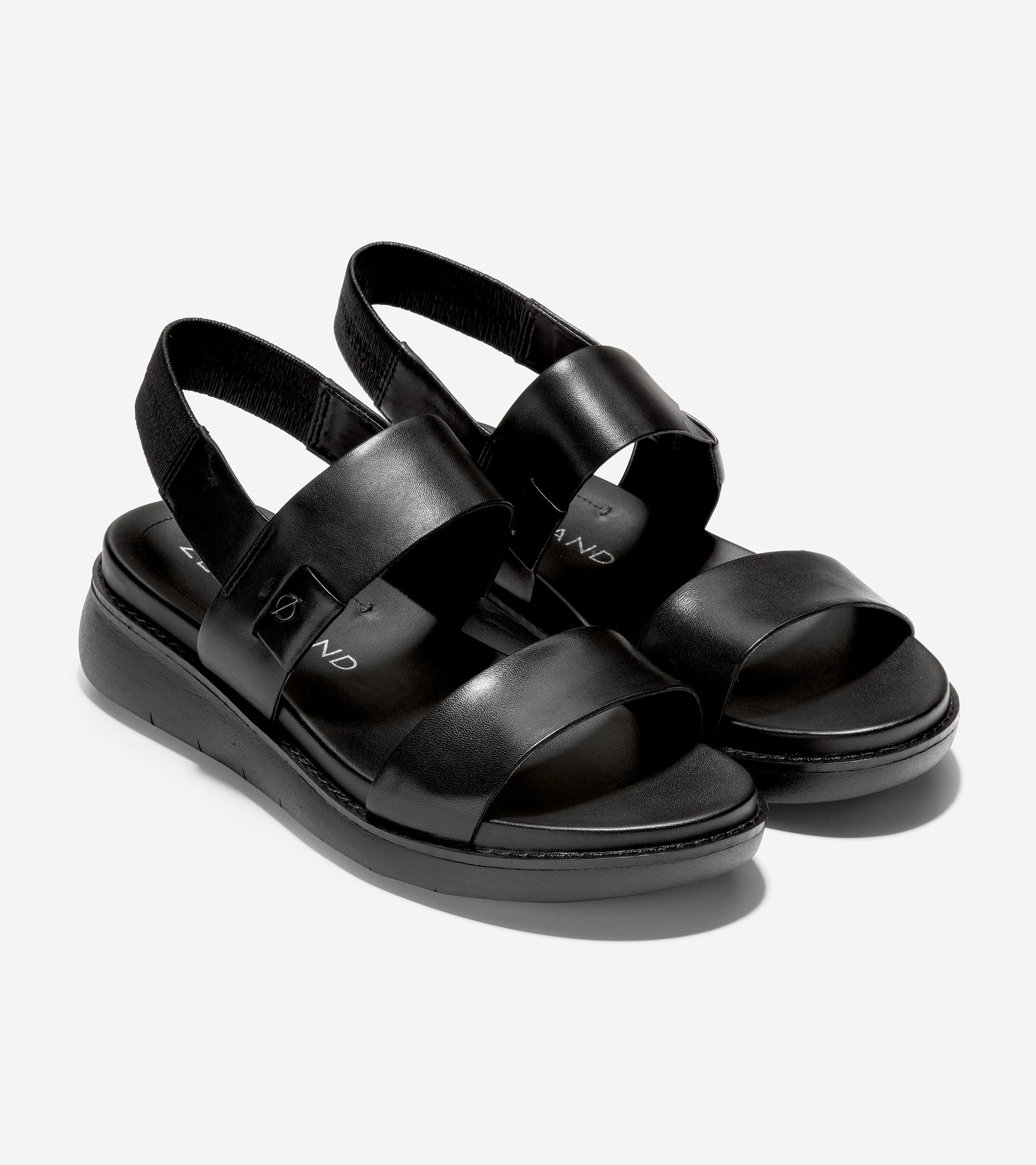 ZEROGRAND Global Double Band Sandal W18256 BLACK LEATHER Cole Haan Saudi Arabia