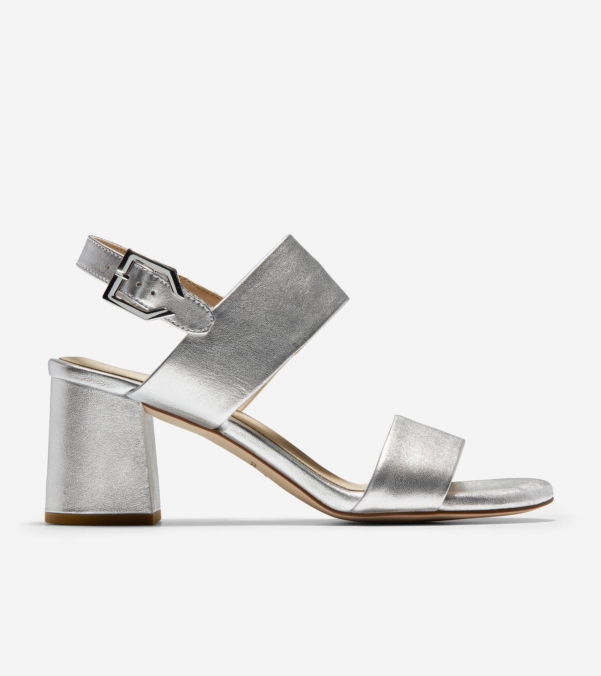 ColeHaan-Avani City Sandal-w18310-Silver Metallic Leather