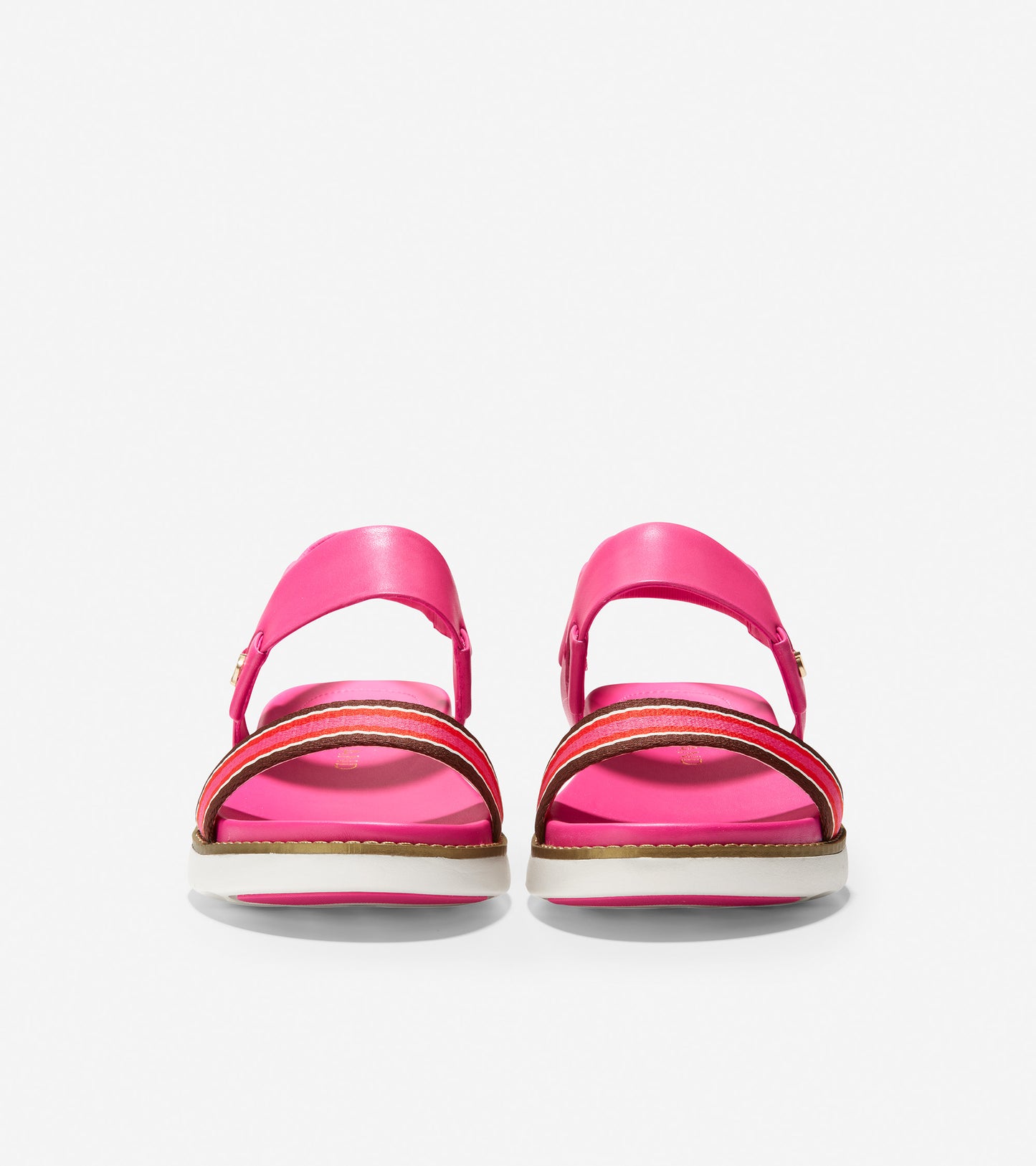 ColeHaan-ZERØGRAND Global Double Band Sandal-w18407-Fuschia Leather-Ivory