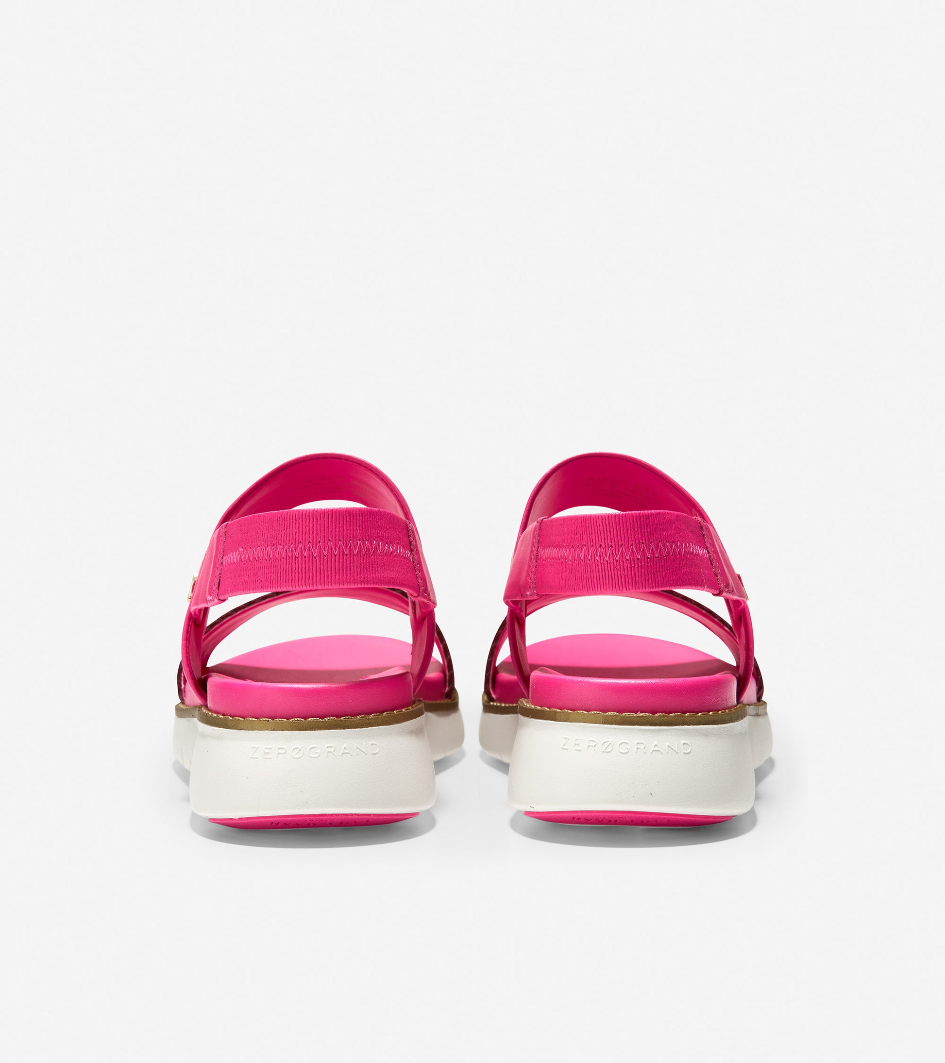 ColeHaan-ZERØGRAND Global Double Band Sandal-w18407-Fuschia Leather-Ivory