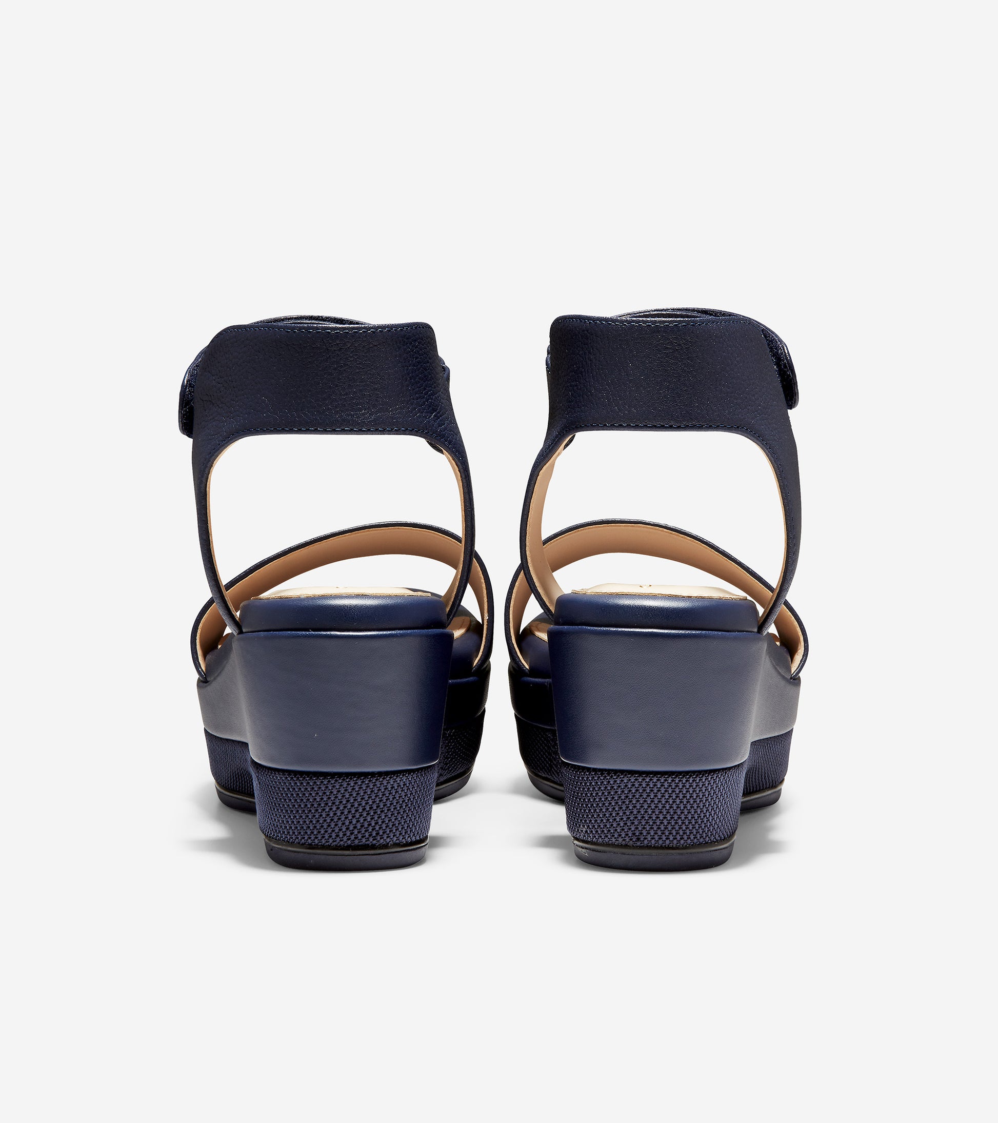 ColeHaan-Grand Ambition Flatform Sandal-w18723-Marine Blue Leather