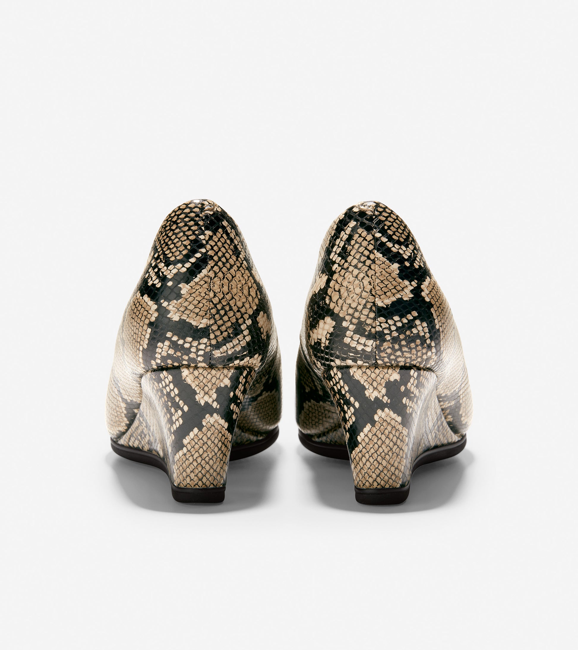 ColeHaan-Grand Ambition Open Toe Wedge-w19413-Amphora Snake Print Leather