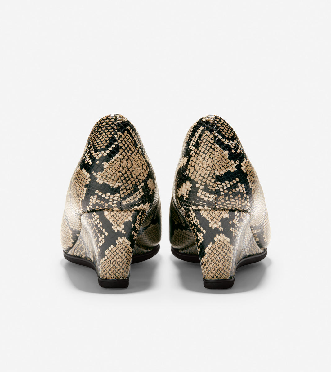 ColeHaan-Grand Ambition Open Toe Wedge-w19413-Amphora Snake Print Leather