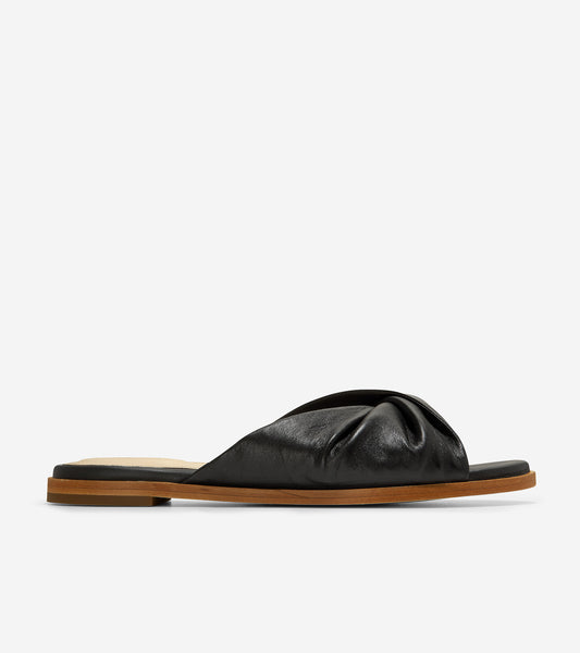 ColeHaan-Alyx Slide Sandal-w19425-Black Leather