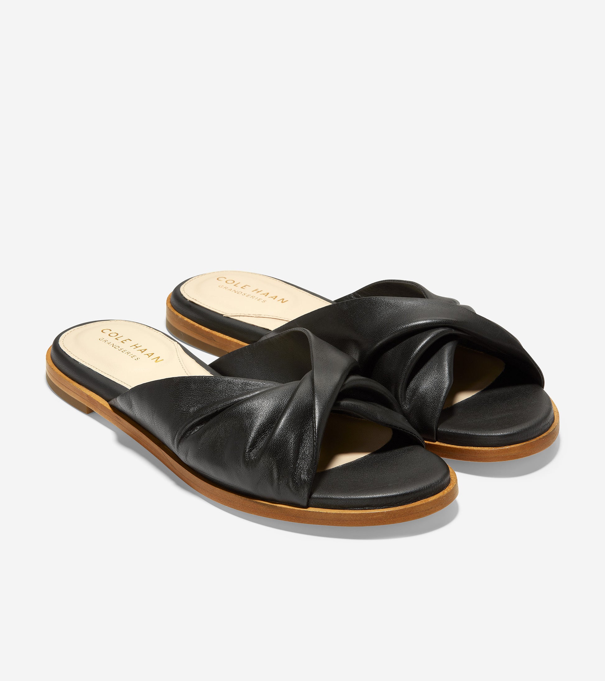 ColeHaan-Alyx Slide Sandal-w19425-Black Leather