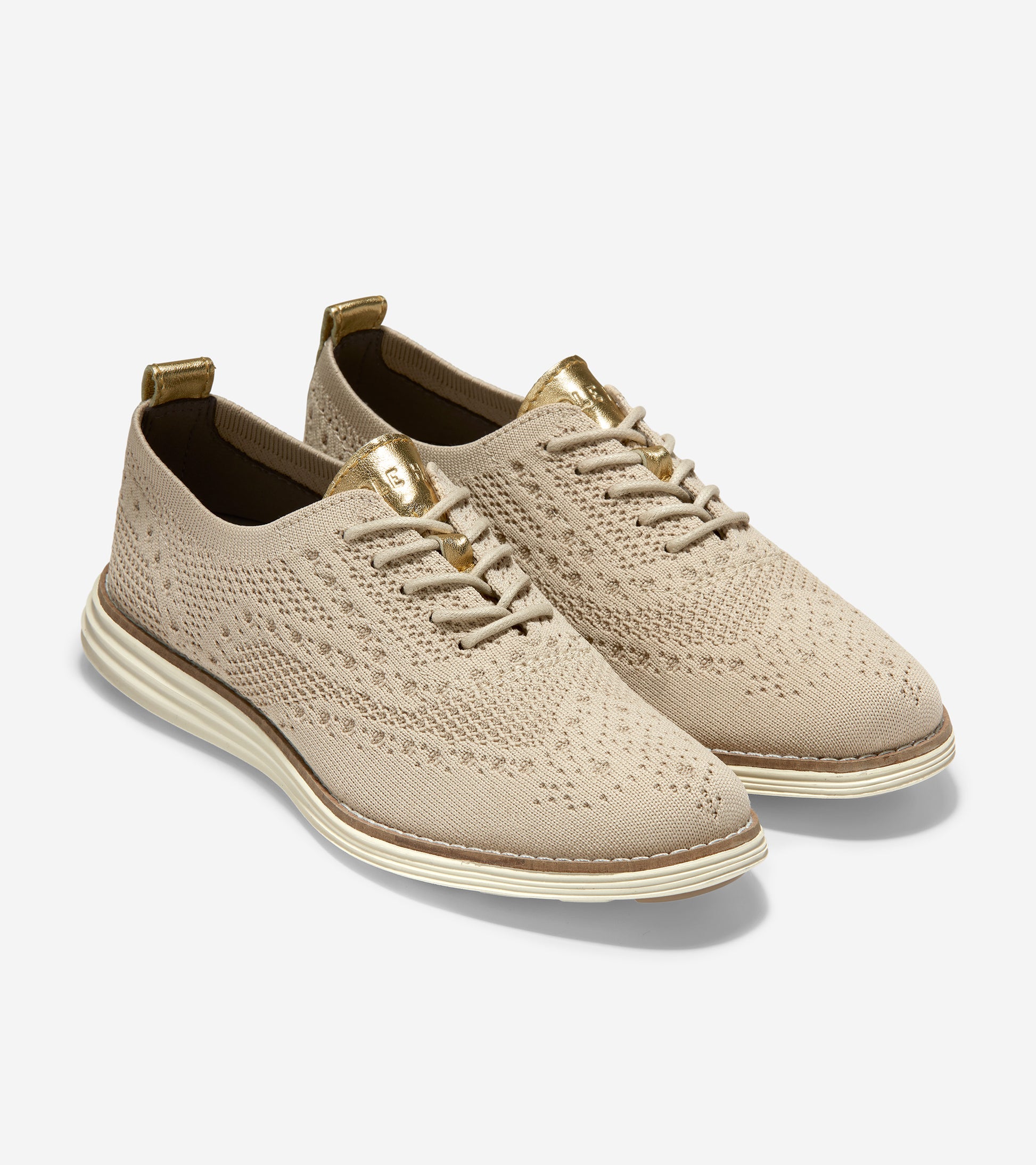 ColeHaan-ØriginalGrand Wingtip Oxford-w19538-Rye Stitchlite™-Gold