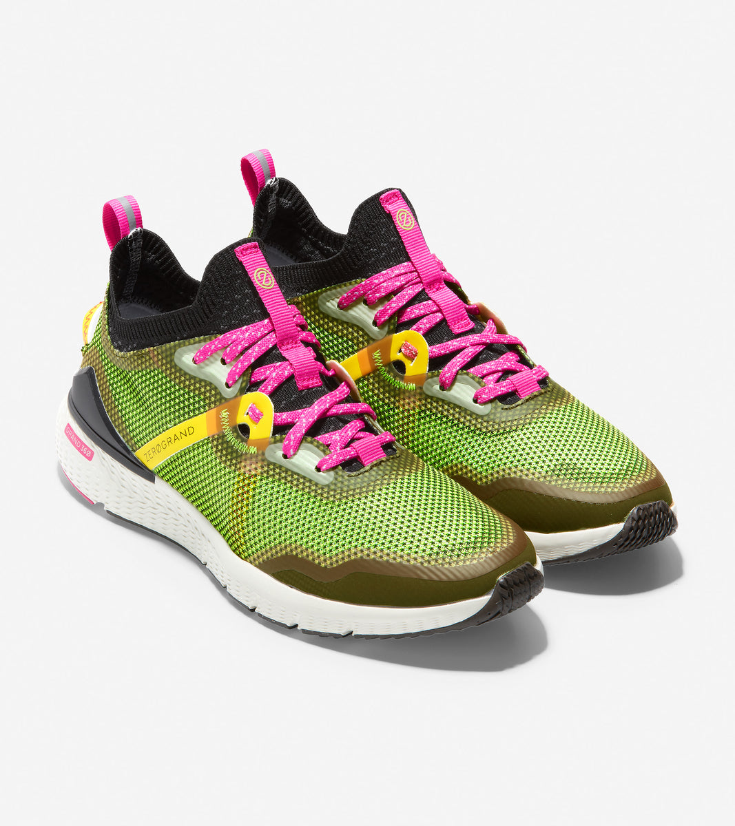 ColeHaan-ZERØGRAND Overtake Running Shoe-w19632-Lightning-Pink Glow-White