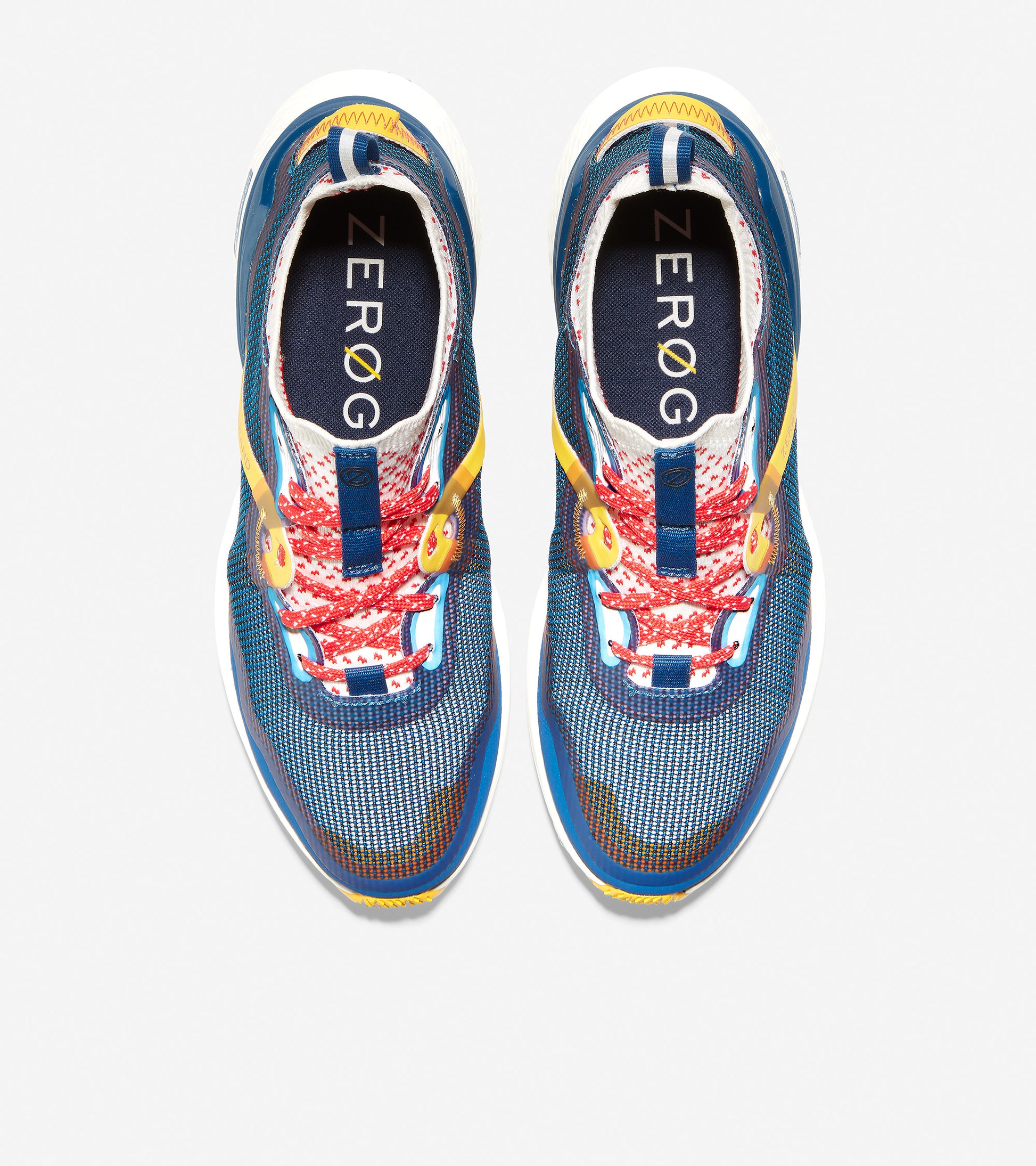 ColeHaan-ZERØGRAND Overtake Running Shoe-w19633-True Blue-Flame-Optic White