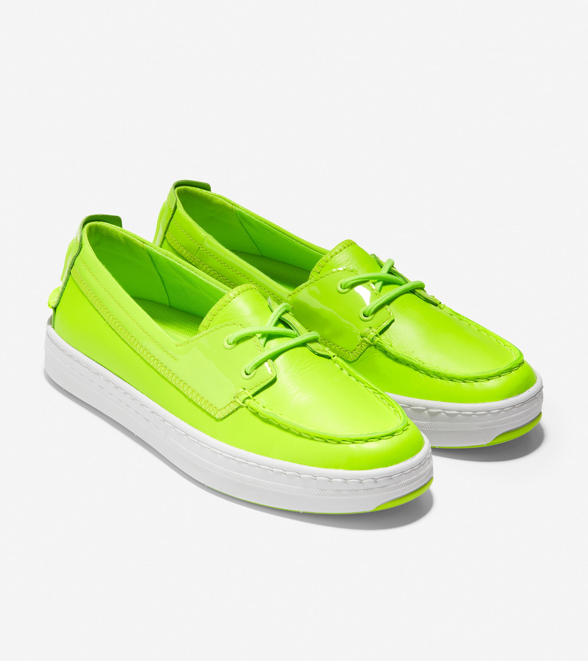 ColeHaan-Cloudfeel Weekender Boat Shoe-w19798-Lightning Green