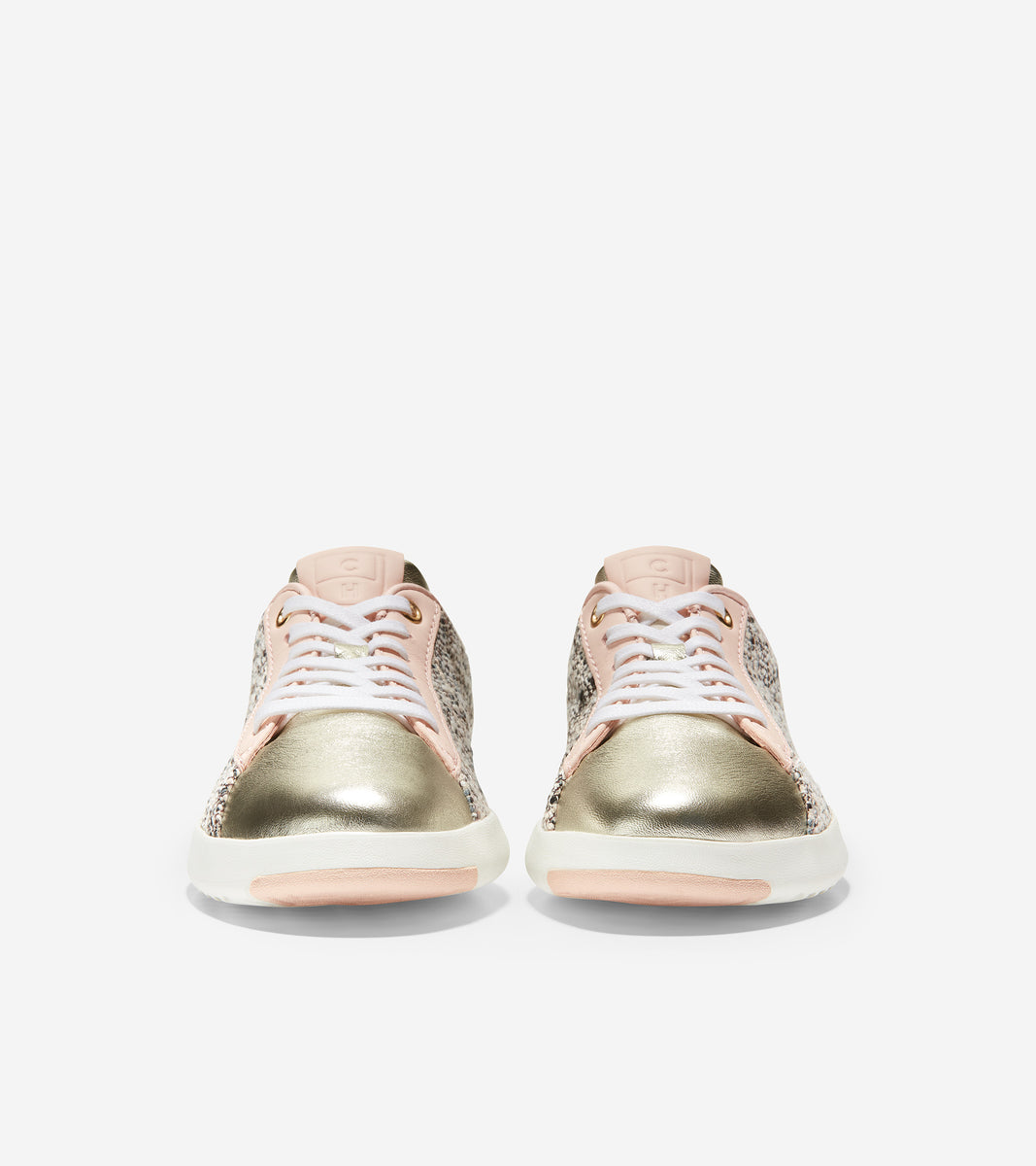 ColeHaan-GrandPrø Tennis Sneaker-w19812-Natural-Soft Gold-Cloud Pink Leather