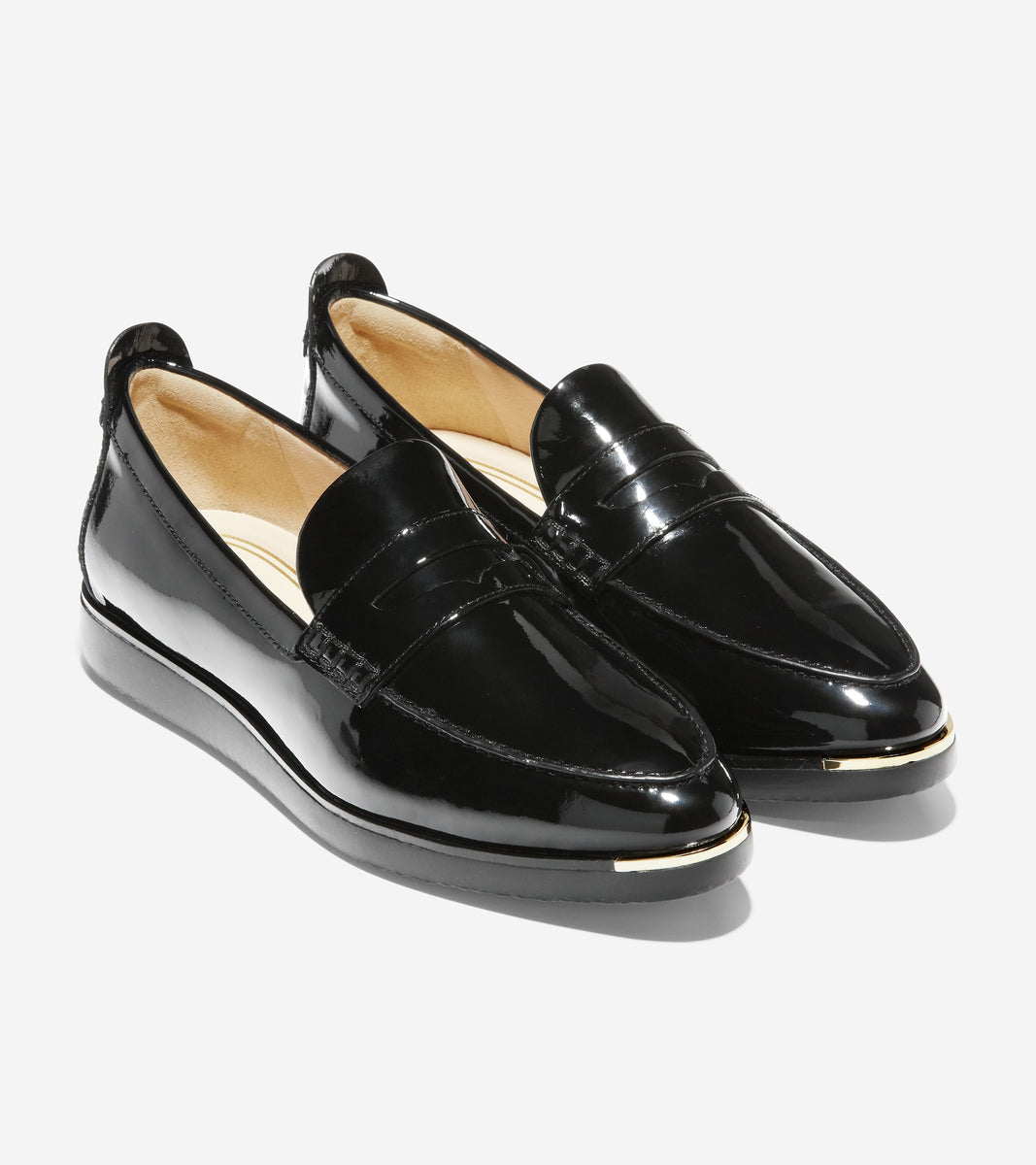 ColeHaan-Grand Ambition Troy Slip-On Sneaker-w19836-Black Patent Leather