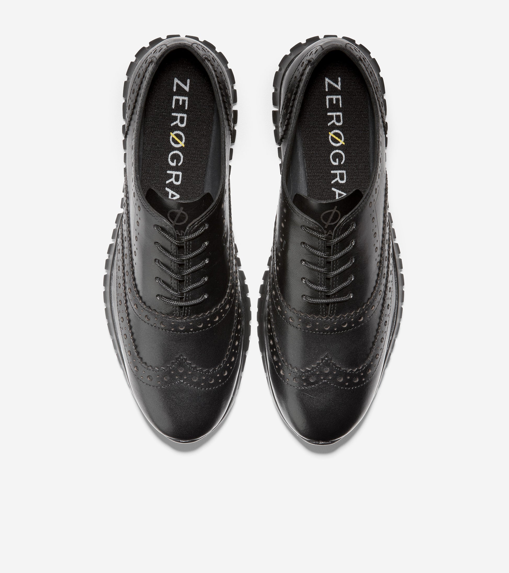 ColeHaan-ZERØGRAND Wingtip Oxford-w20384-Black Leather