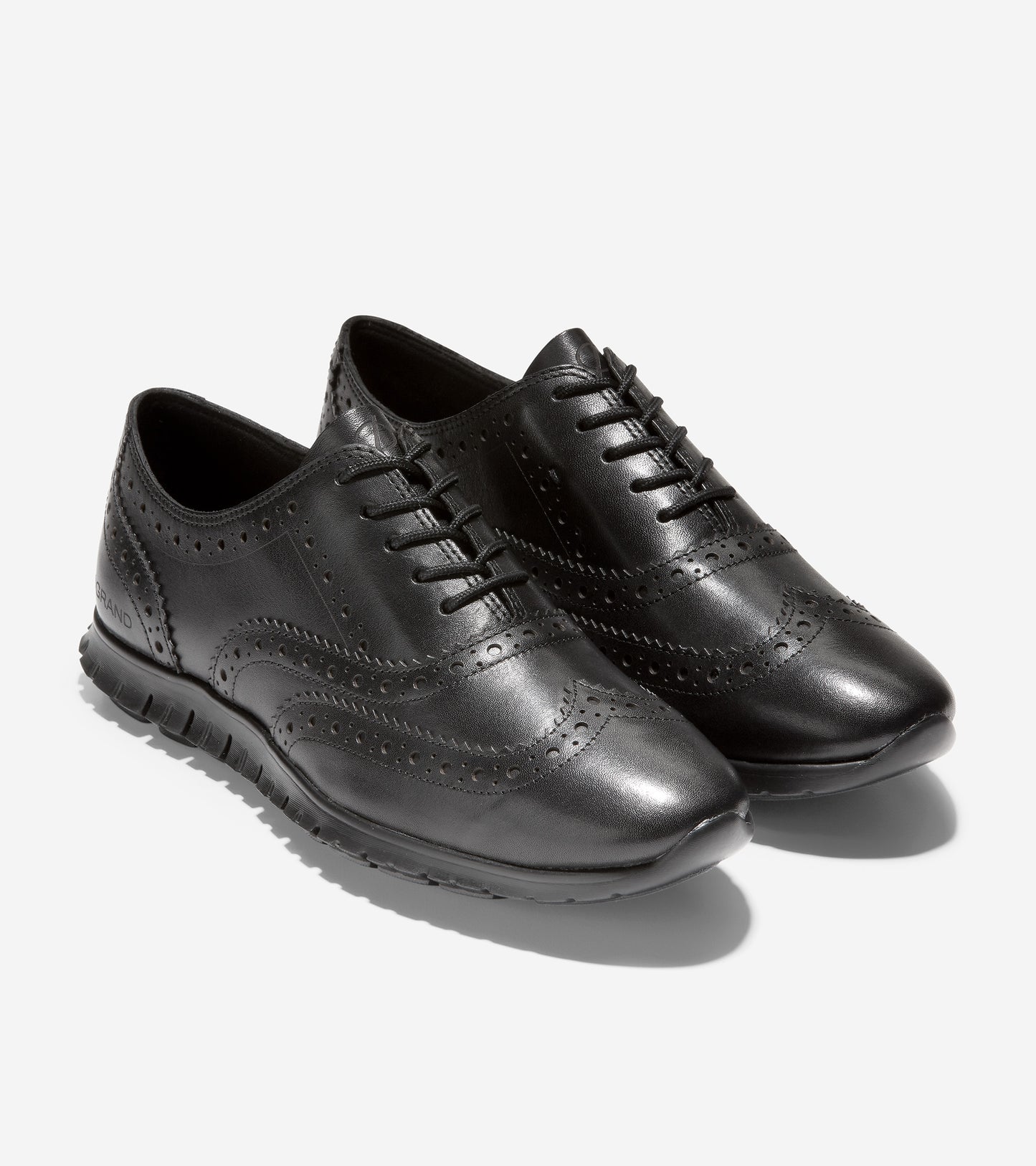 ColeHaan-ZERØGRAND Wingtip Oxford-w20384-Black Leather