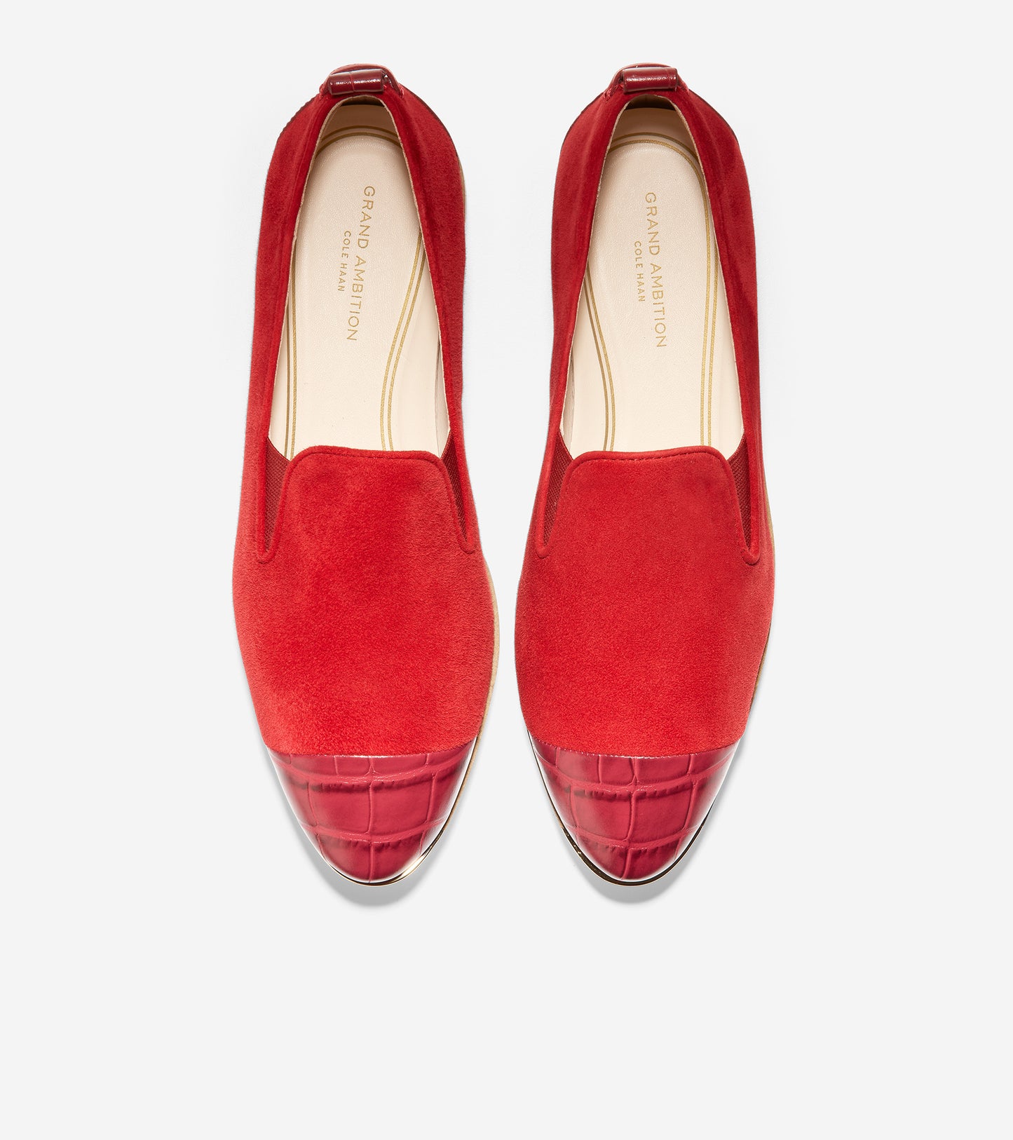 ColeHaan-Grand Ambition Slip-On Sneaker-w20498-Red Dahlia Suede-Red Croc Print