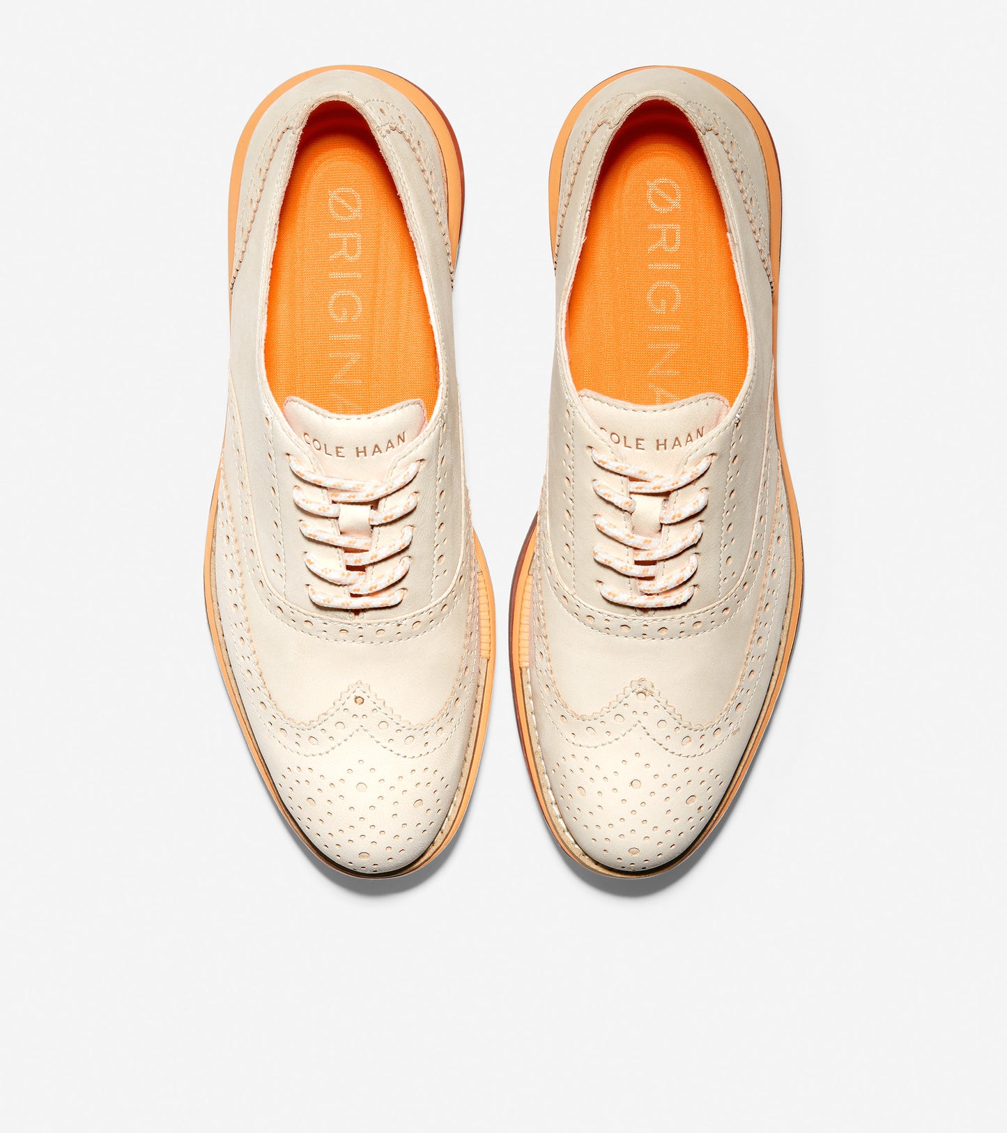 ColeHaan-ØriginalGrand Energy Twin Oxford-w21302-Ivory-Pumpkin