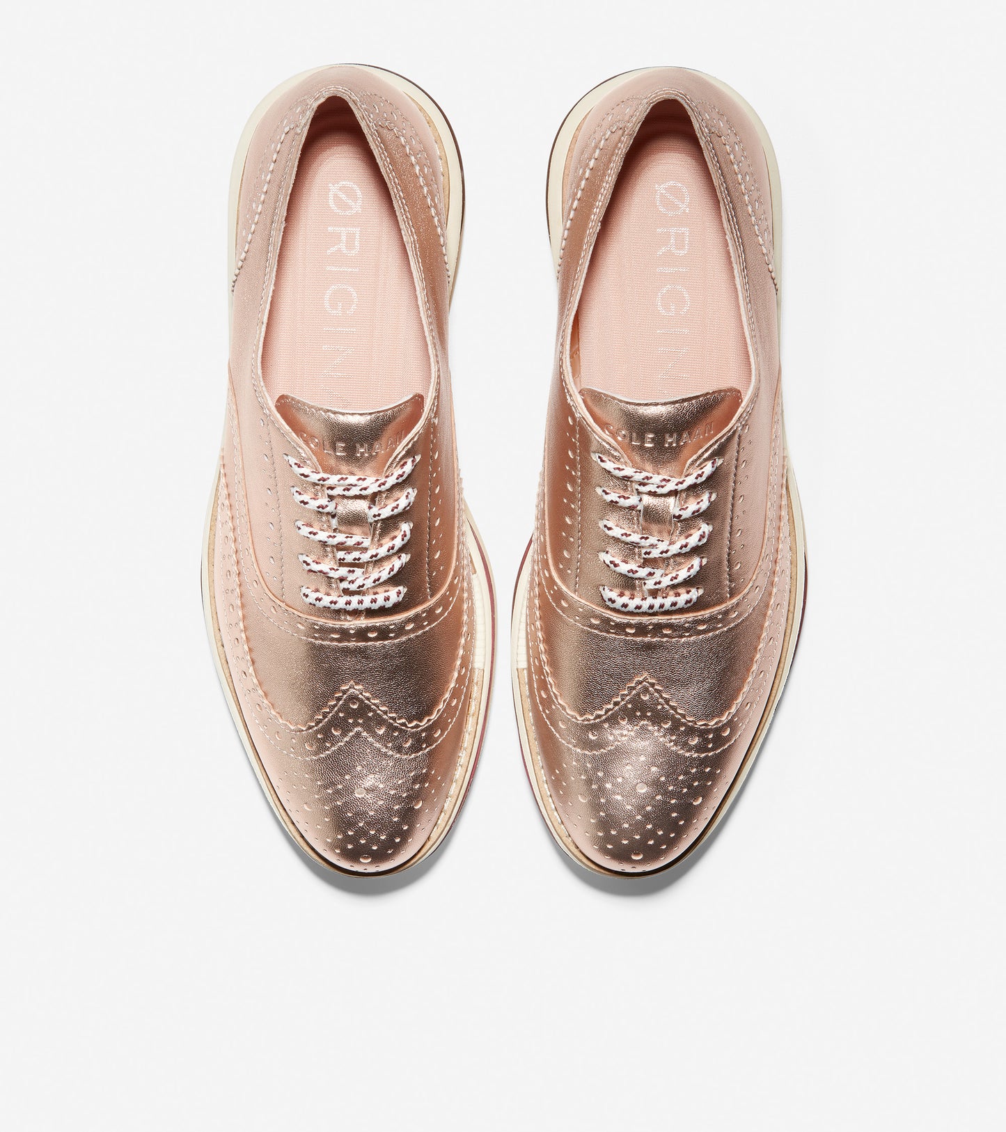 ColeHaan-ØriginalGrand Energy Twin Oxford-w21306-Rose Gold-Chocolate Truffle