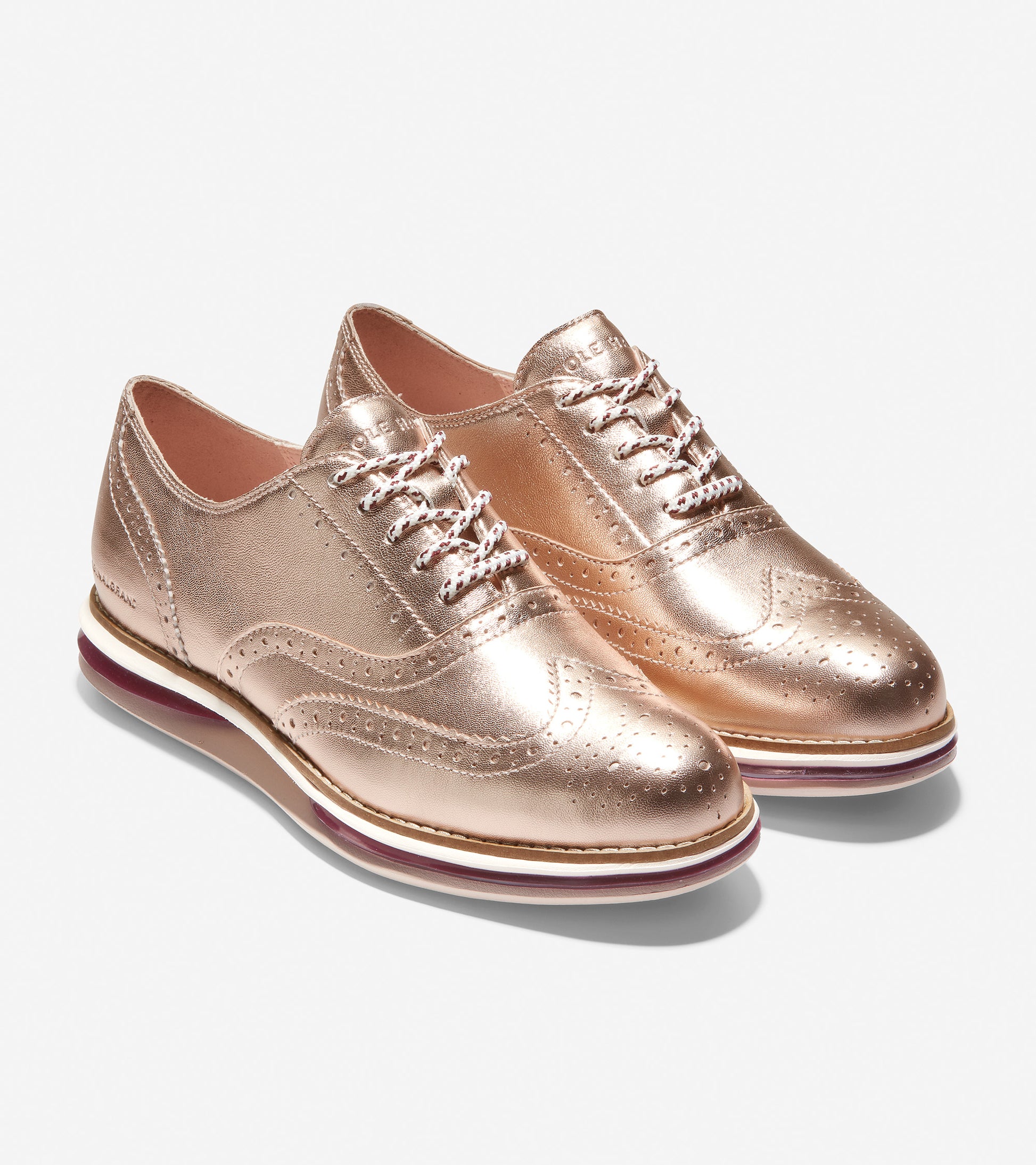 ColeHaan-ØriginalGrand Energy Twin Oxford-w21306-Rose Gold-Chocolate Truffle