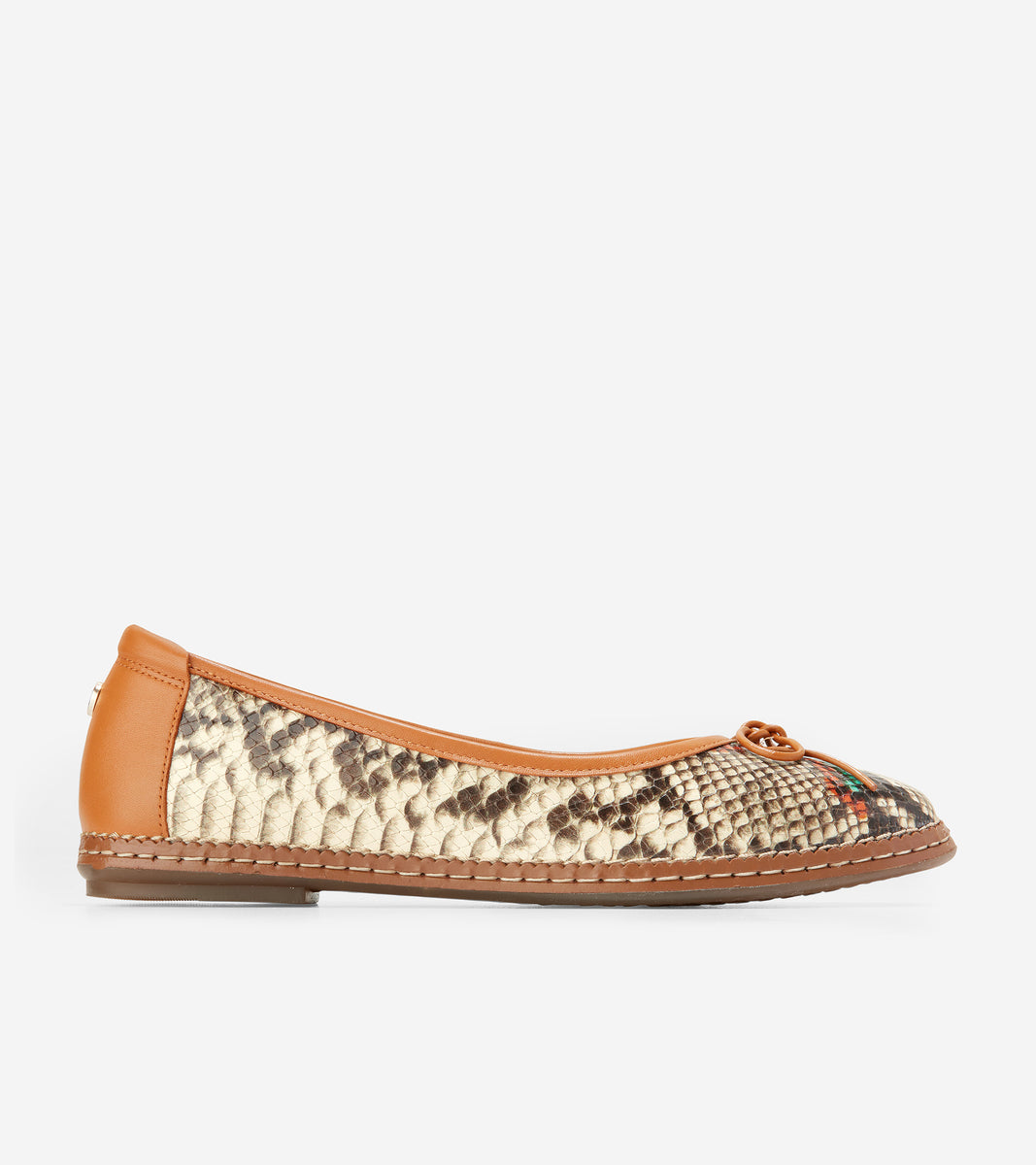 ColeHaan-Cloudfeel All-Day Ballet Flat-w21877-Crafted Snake Print