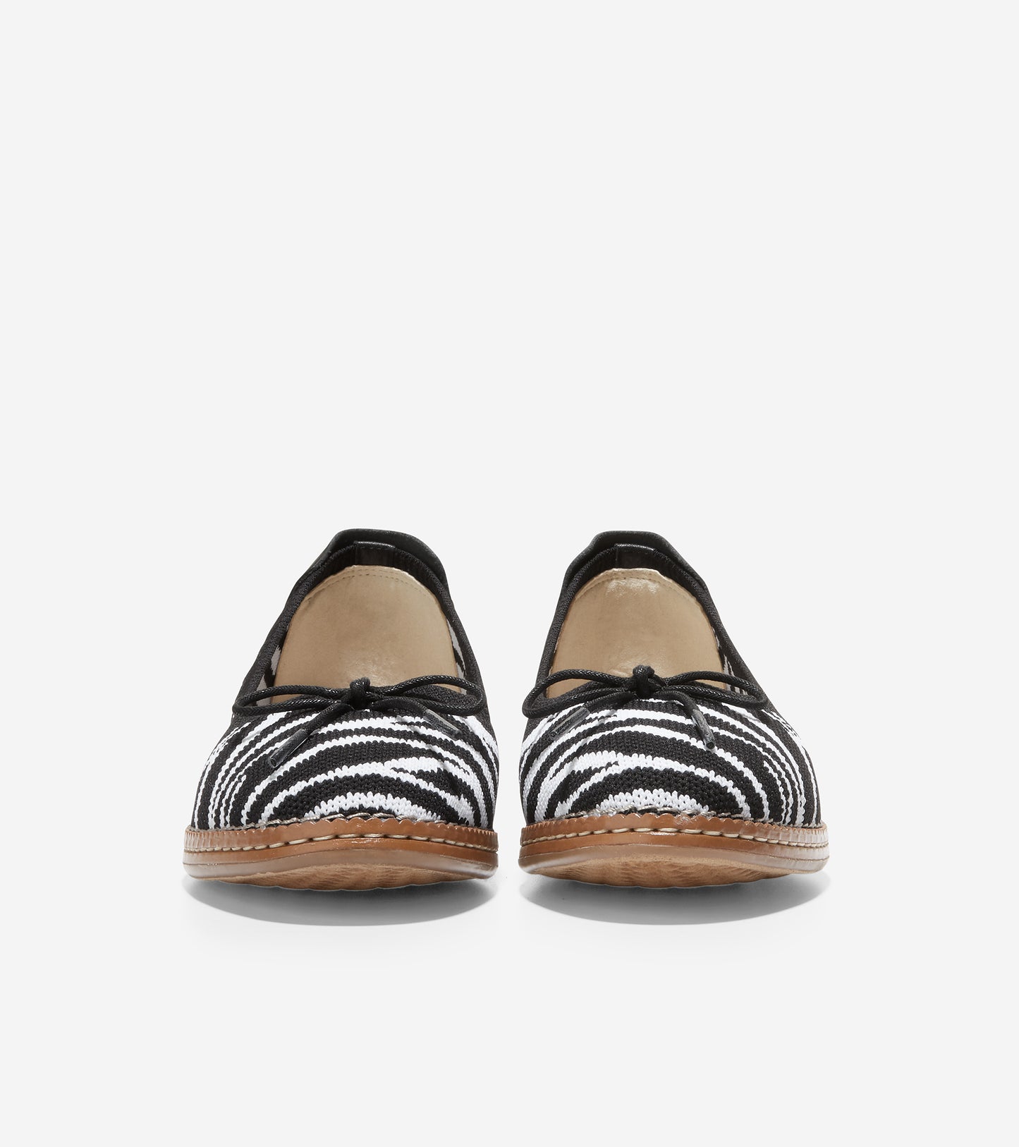 ColeHaan-Cloudfeel All-Day Ballet Flat-w21978-Zebra Print Knit