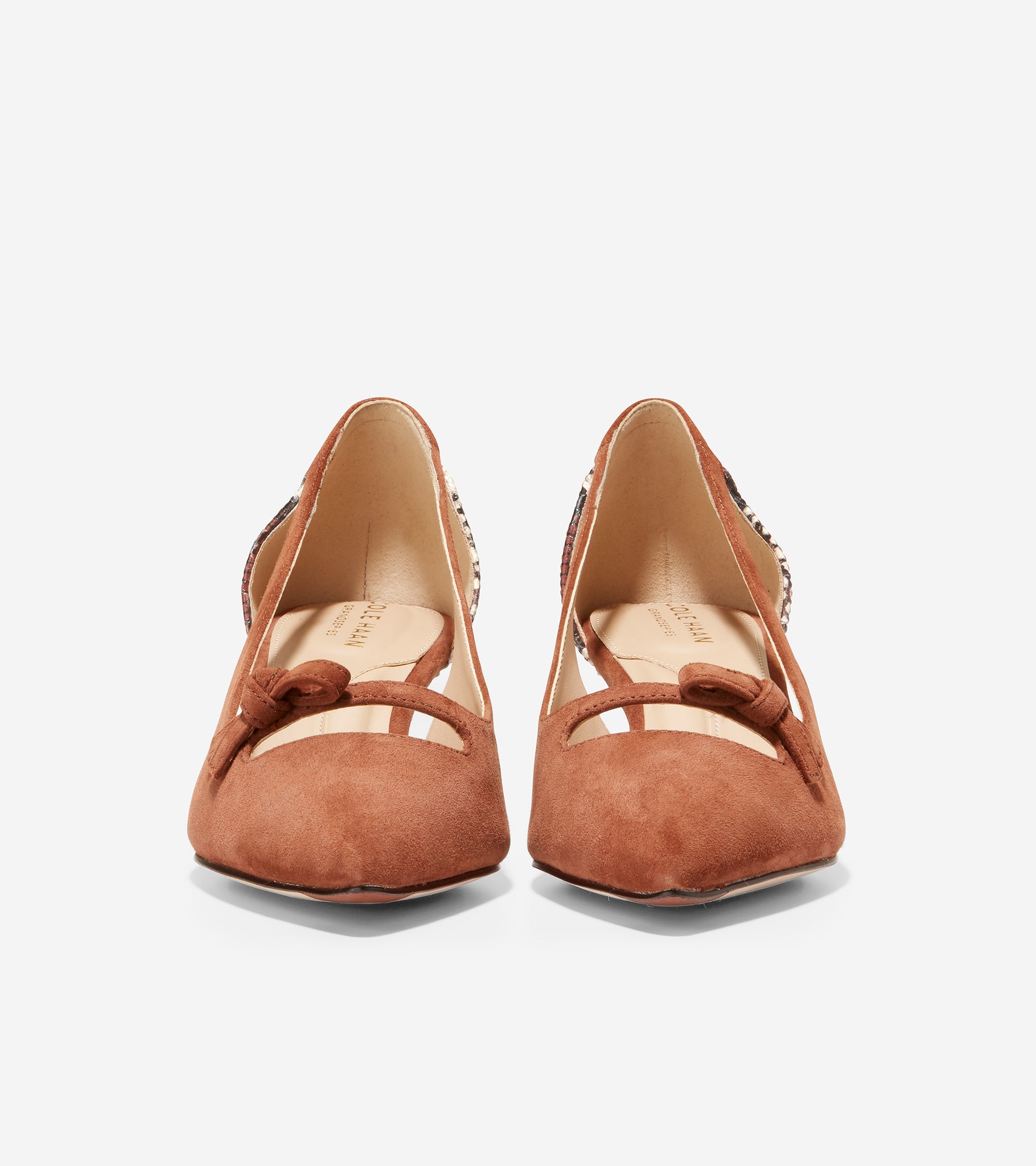 ColeHaan-Modern Classics Bree Pump-w22123-Scotch Suede-Snake Print