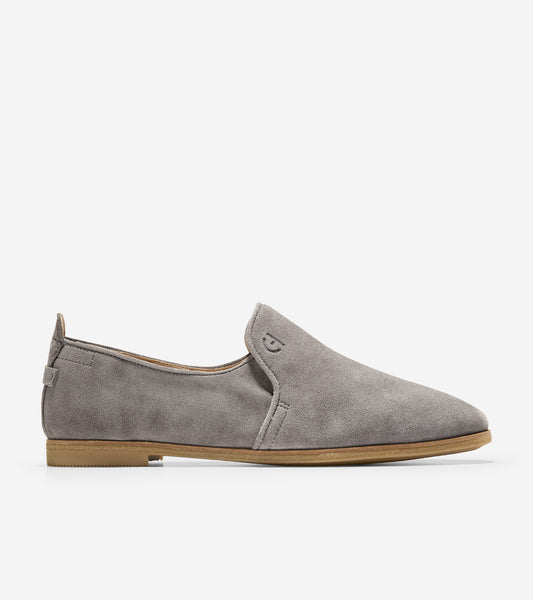 w22483-Tacoma Flat-Charcoal Grey Suede