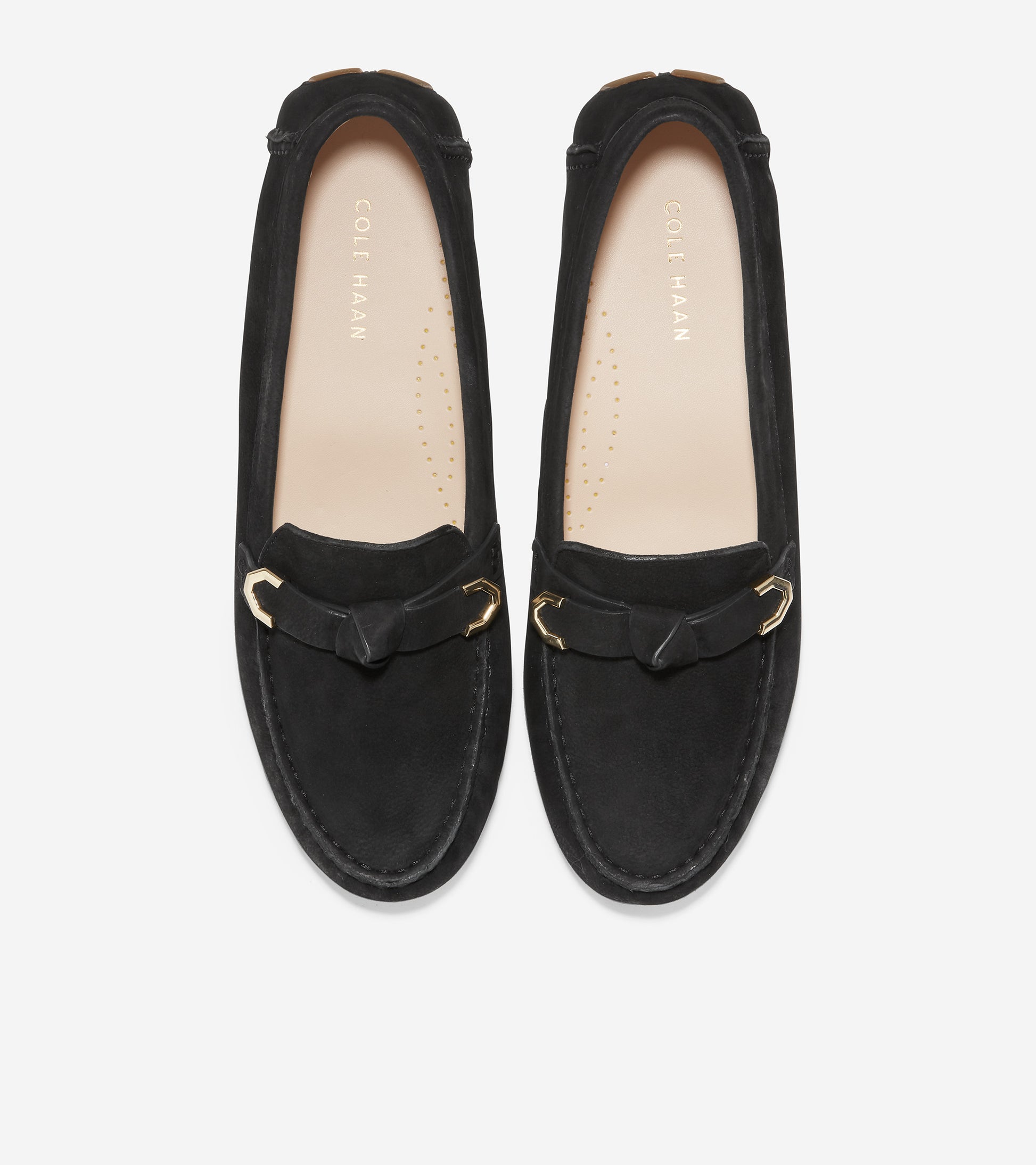 W22635-Evelyn Bow Driver-Black Leather