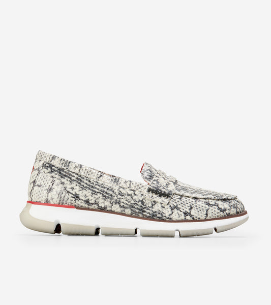 ColeHaan-4.ZERØGRAND Loafer-w22682-Snake Print-Tango Red