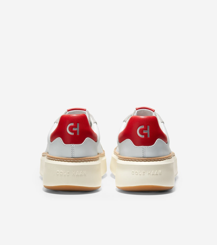 ColeHaan-GrandPrø Topspin Sneaker-w22709-Optic White-Molten Lava