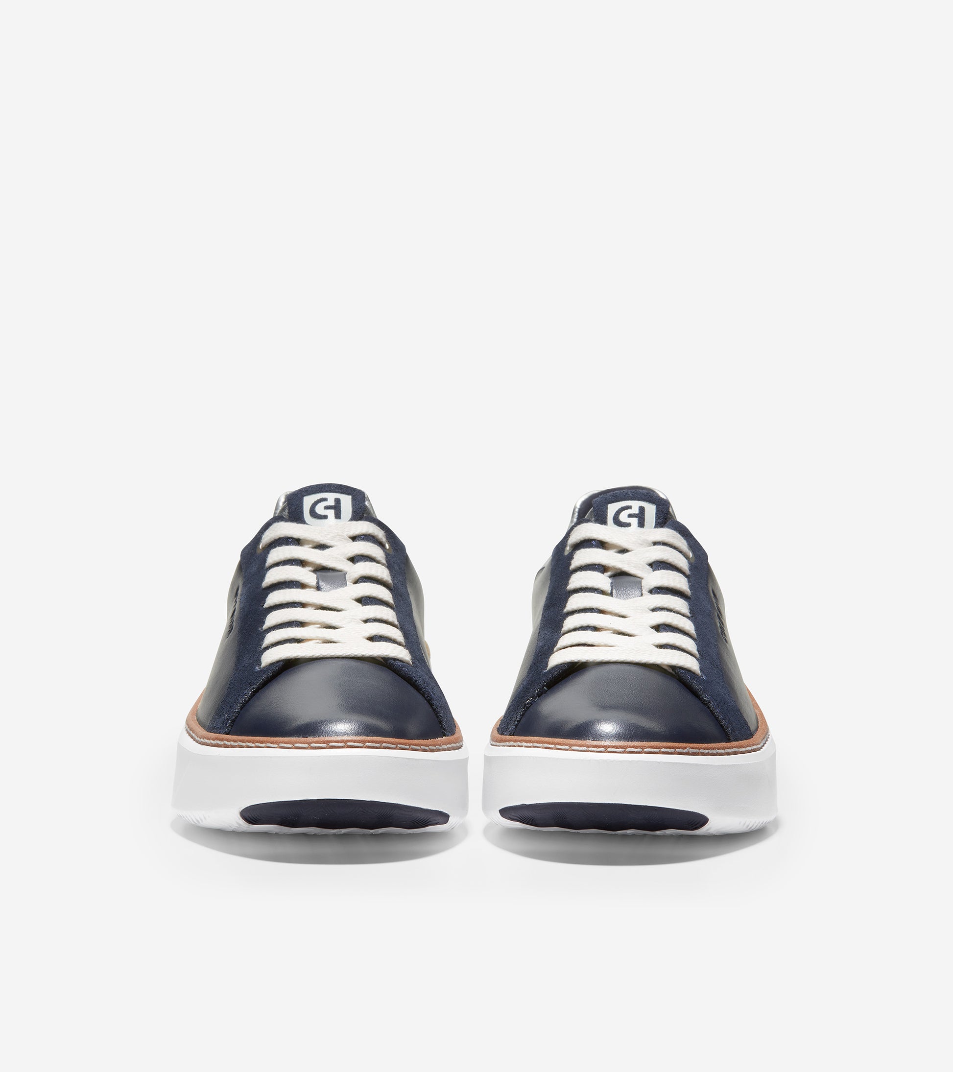 ColeHaan-GrandPrø Topspin Sneaker-w22715-Navy Ink-Argento