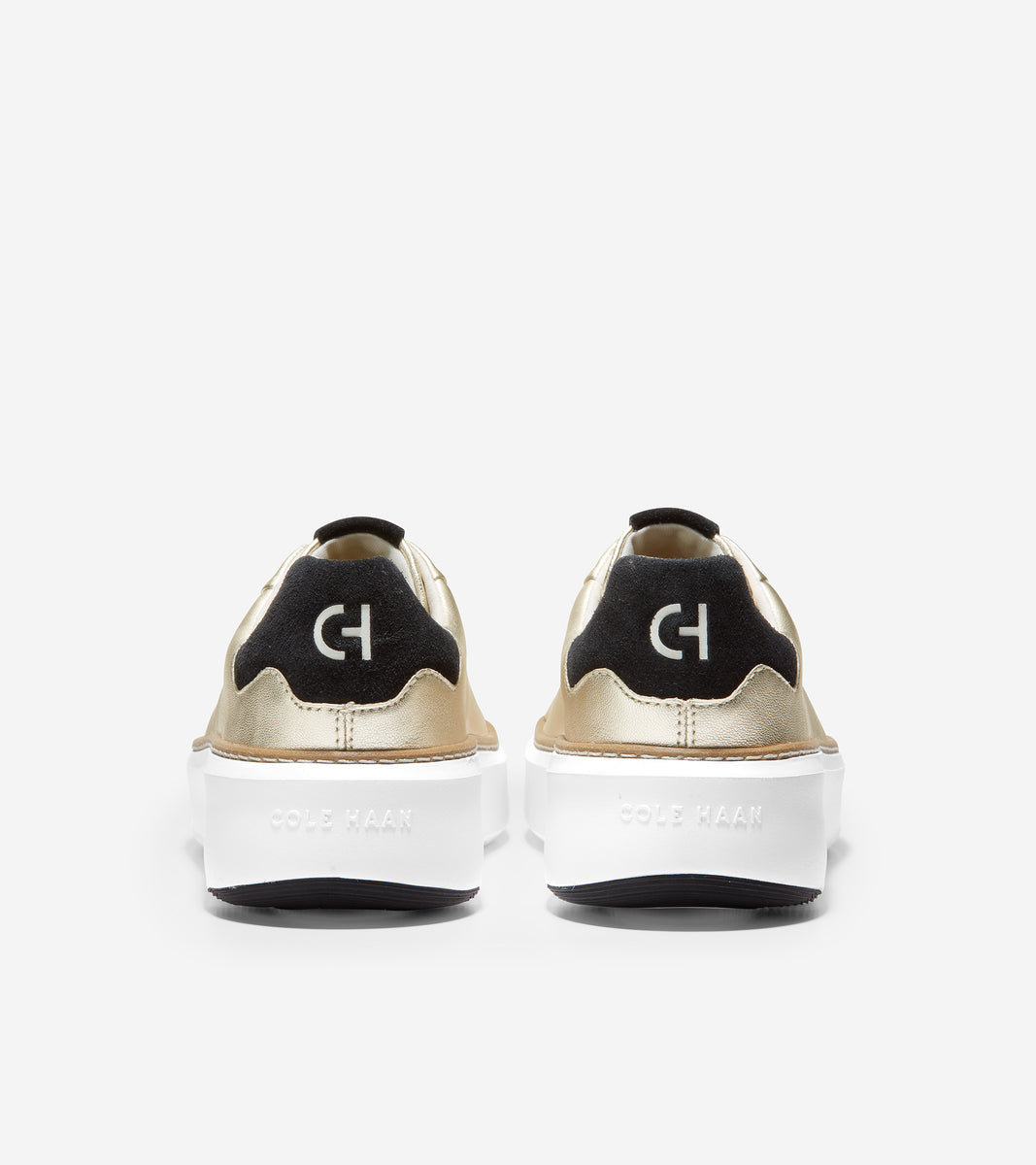 ColeHaan-GrandPrø Topspin Sneaker-w22716-Soft Gold-Black