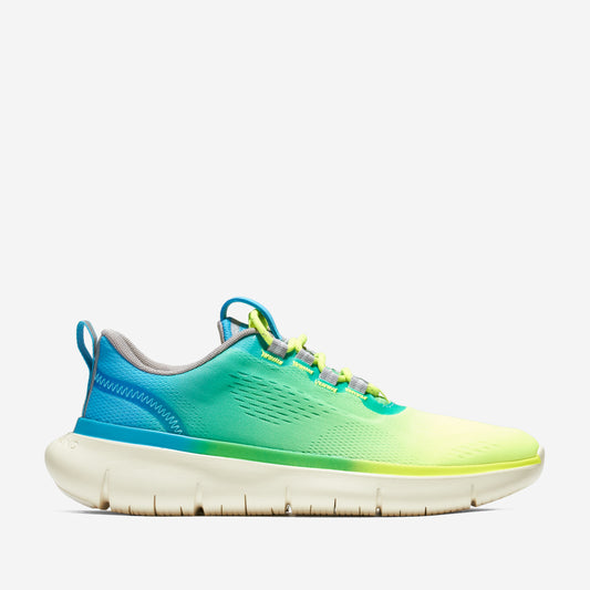 ColeHaan-ZERØGRAND Journey Running Sneaker-w22731-Safety Yellow-Cyan Blue